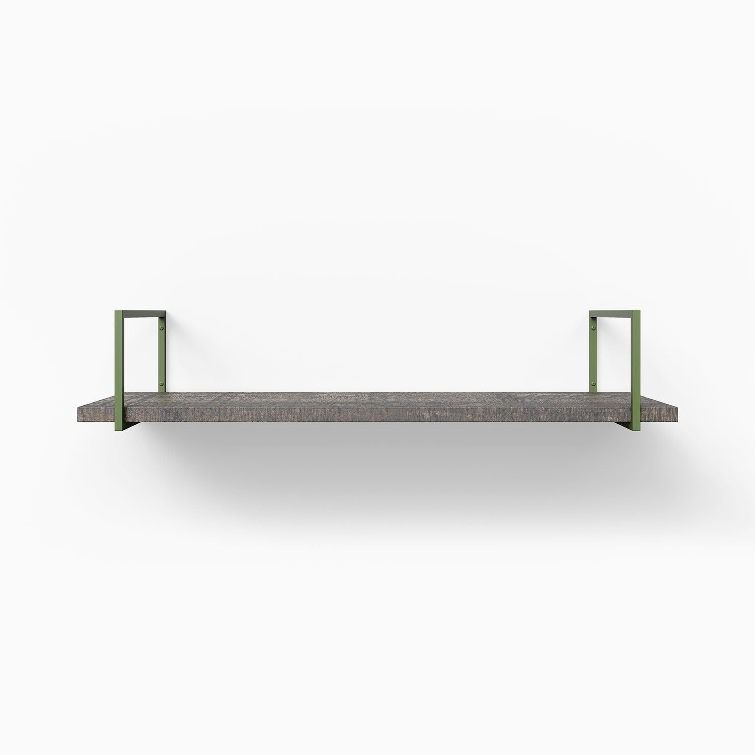 Rustic Wall Shelf - Bart Hatch Grey Wooden Floating Shelves for Living Room, Bedroom, Kitchen & Bathroom Storage Decor