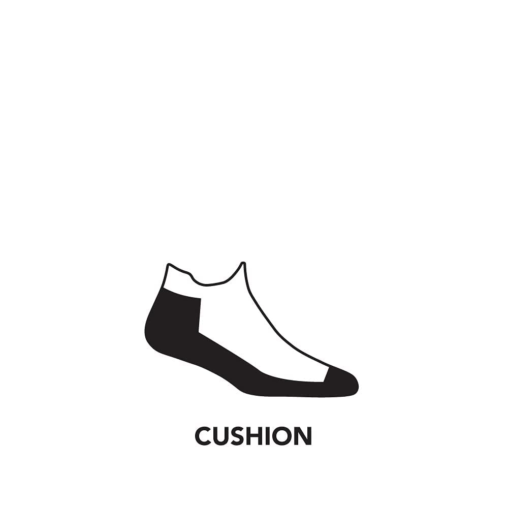 Darn Tough Men's Ultra-Lightweight Cushioned Run No Show Tab Socks - Medium White Merino Wool Running Socks for Athletes & Outdoor Enthusiasts - Perfect for Jogging, Hiking & Daily Wear