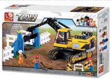 M38 B0551 Large Excavator Toy - Heavy Duty Construction Vehicle for Kids & Collectors - Perfect for Sandbox Play, Construction Site Pretend Play & STEM Learning