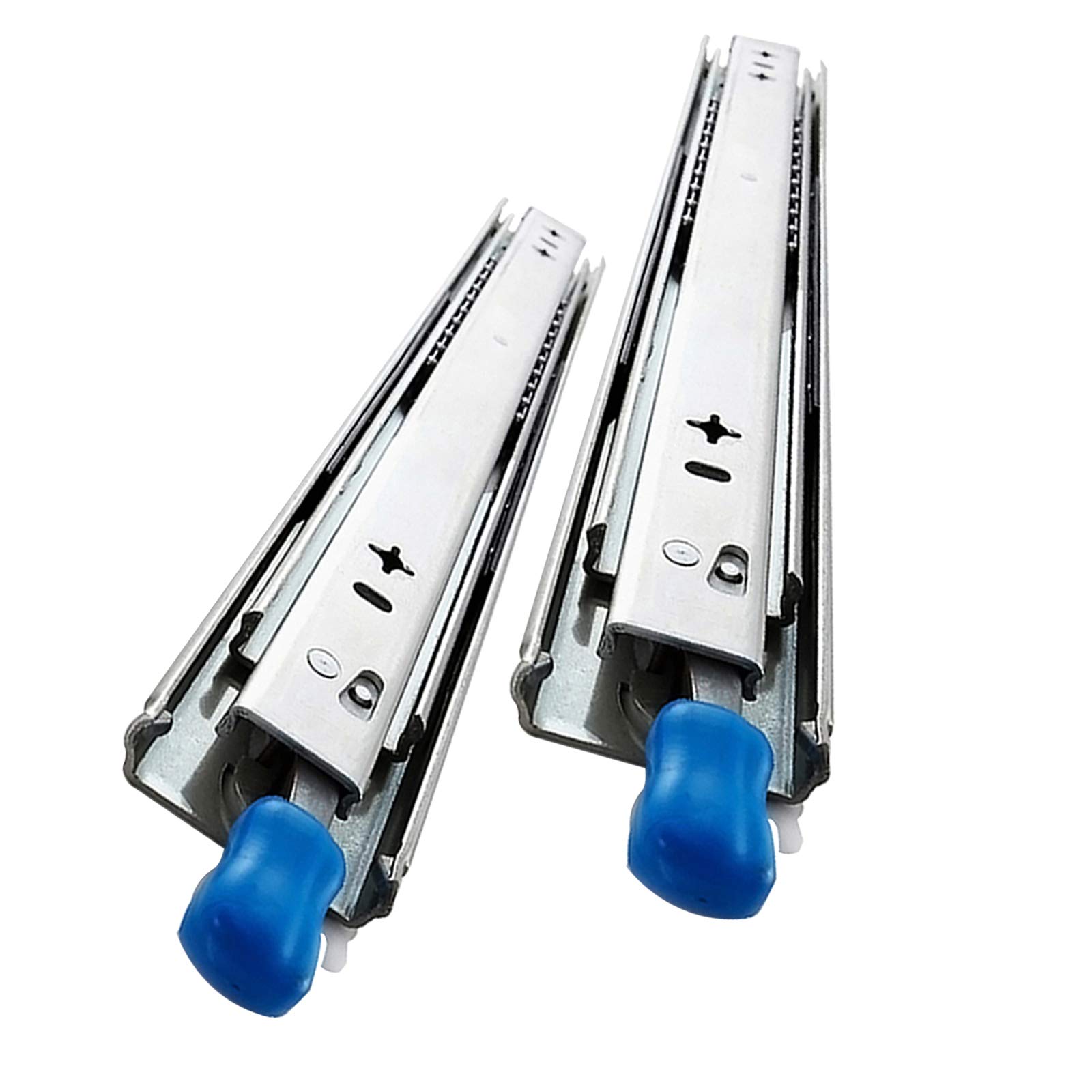 2-Pack Heavy Duty Ball Bearing Drawer Slides - 3-Fold Full Extension Glides with 240lb Weight Capacity | Perfect for Kitchen Cabinets, Office Furniture & DIY Storage Solutions