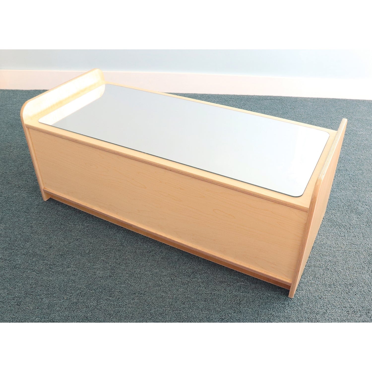 Kids Play Table with Mirror Top - Interactive Learning & Activity Table for Toddlers - Perfect for Playroom, Classroom & Daycare Use