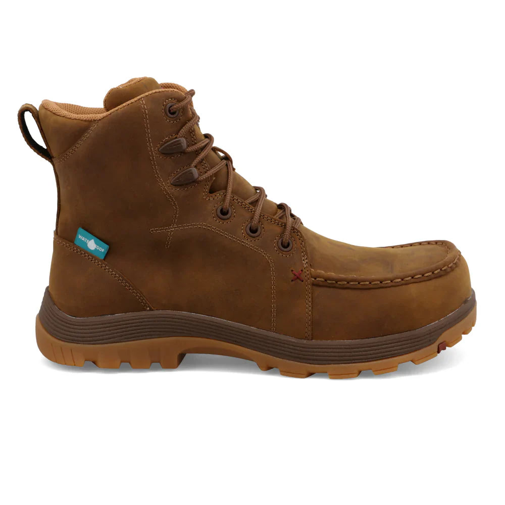 Men's 6-Inch Work Boots with Oblique Toe - Durable Safety Boots for Construction, Outdoor & Heavy Duty Work
