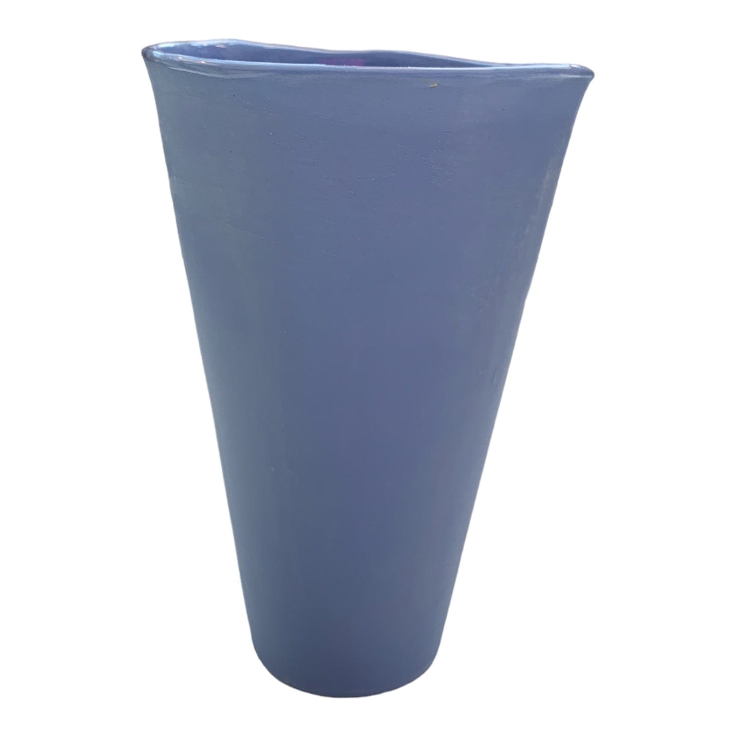 Handmade Ceramic Vase - Blue Decorative Flower Vase for Home Decor, Wedding Centerpiece & Gift Idea | 8 Inch Tall Artisan Pottery with Glossy Finish