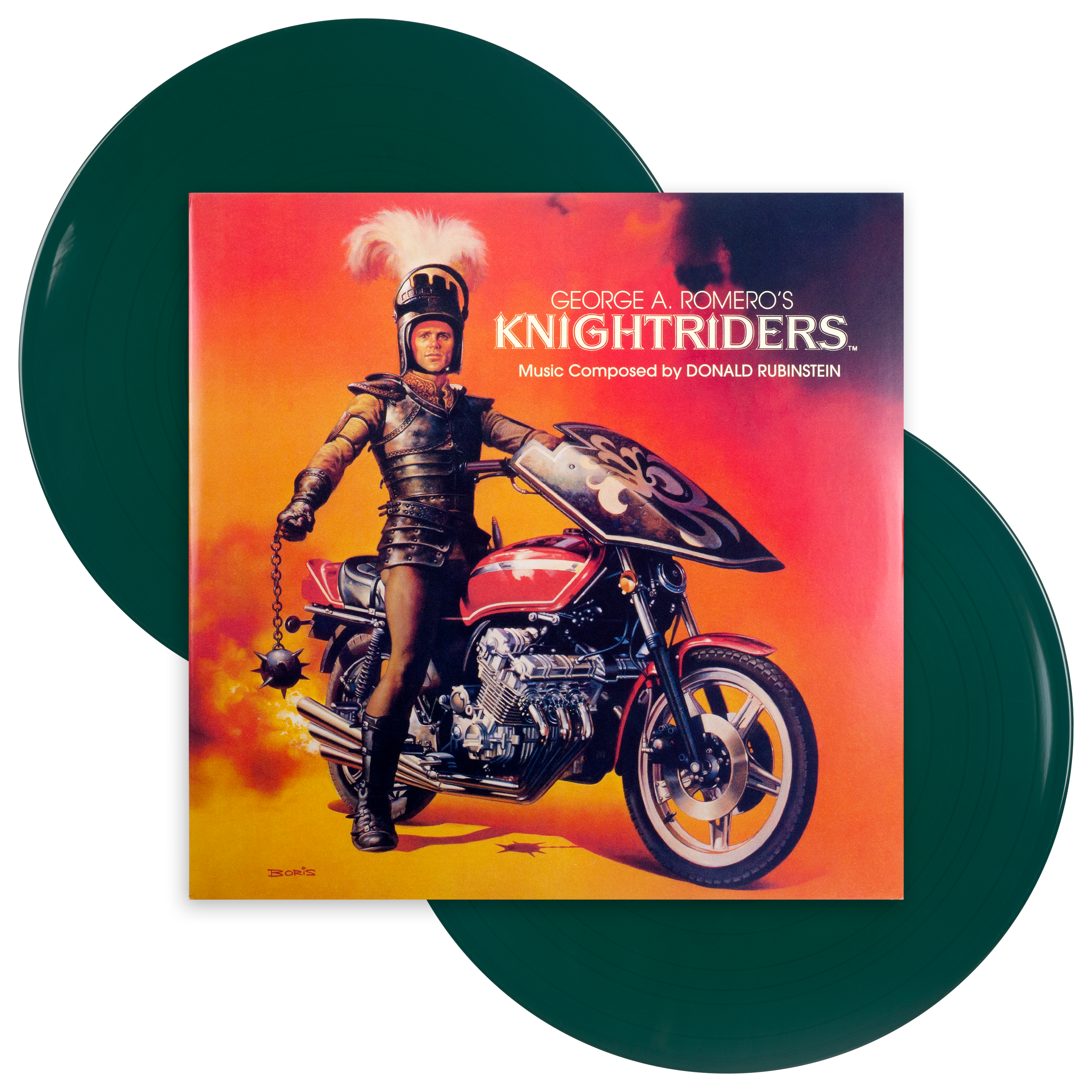 George A. Romero's Knightriders Original Motion Picture Soundtrack 2xLP Vinyl Record - Mondo Exclusive Limited Edition | Perfect for Movie Collectors & Vinyl Enthusiasts