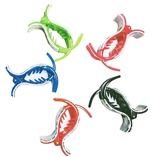 Drishti® Medium Size Plastic Hair Clips for Women & Girls - 4-Pack Multi-Color Hair Clutches | Perfect for School, Work, Parties & Everyday Styling