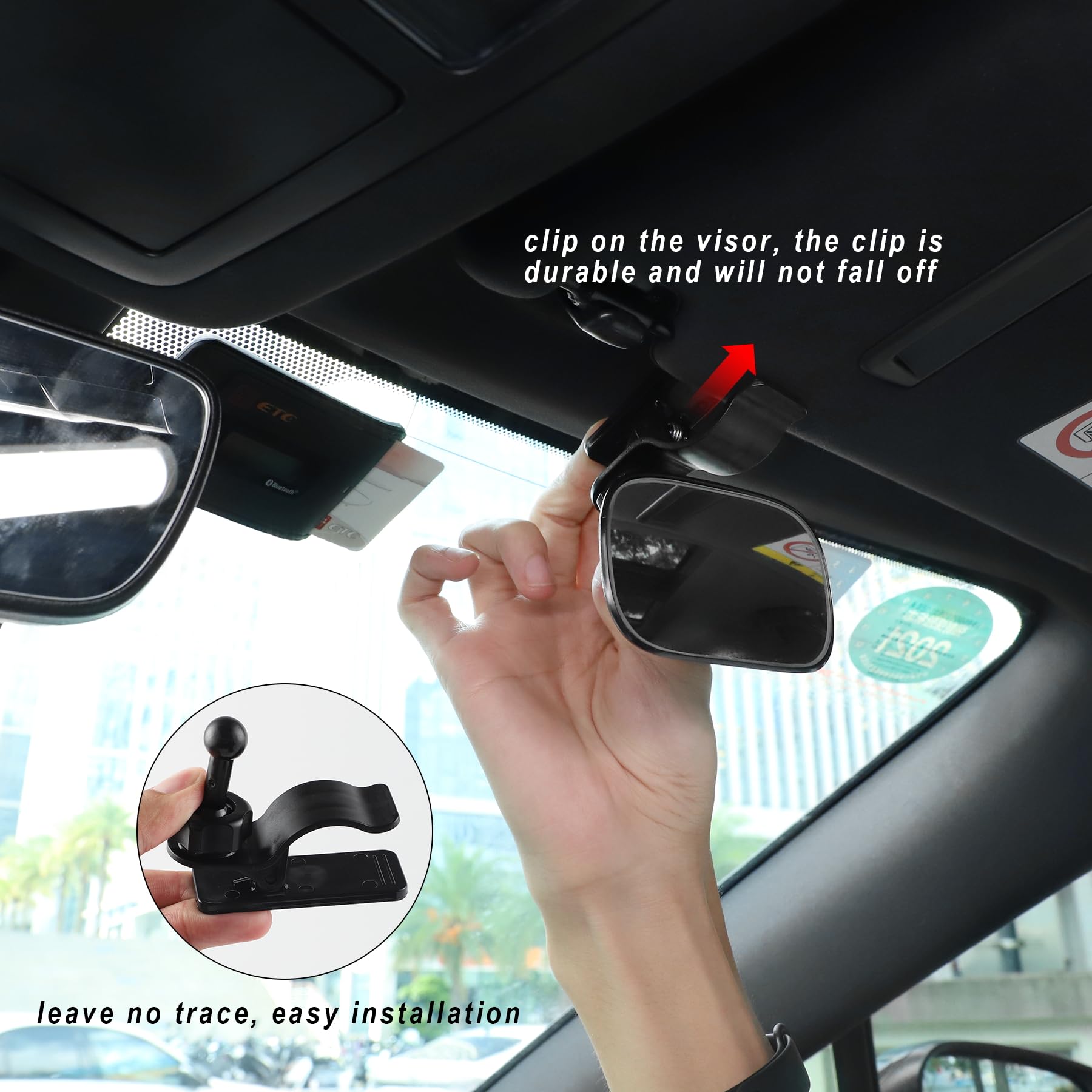 LivTee Adjustable Convex Wide Angle Rear View Mirror for Cars, SUVs & Trucks - 360° Baby Monitoring Car Interior Accessories | Perfect for Child Safety & Blind Spot Visibility