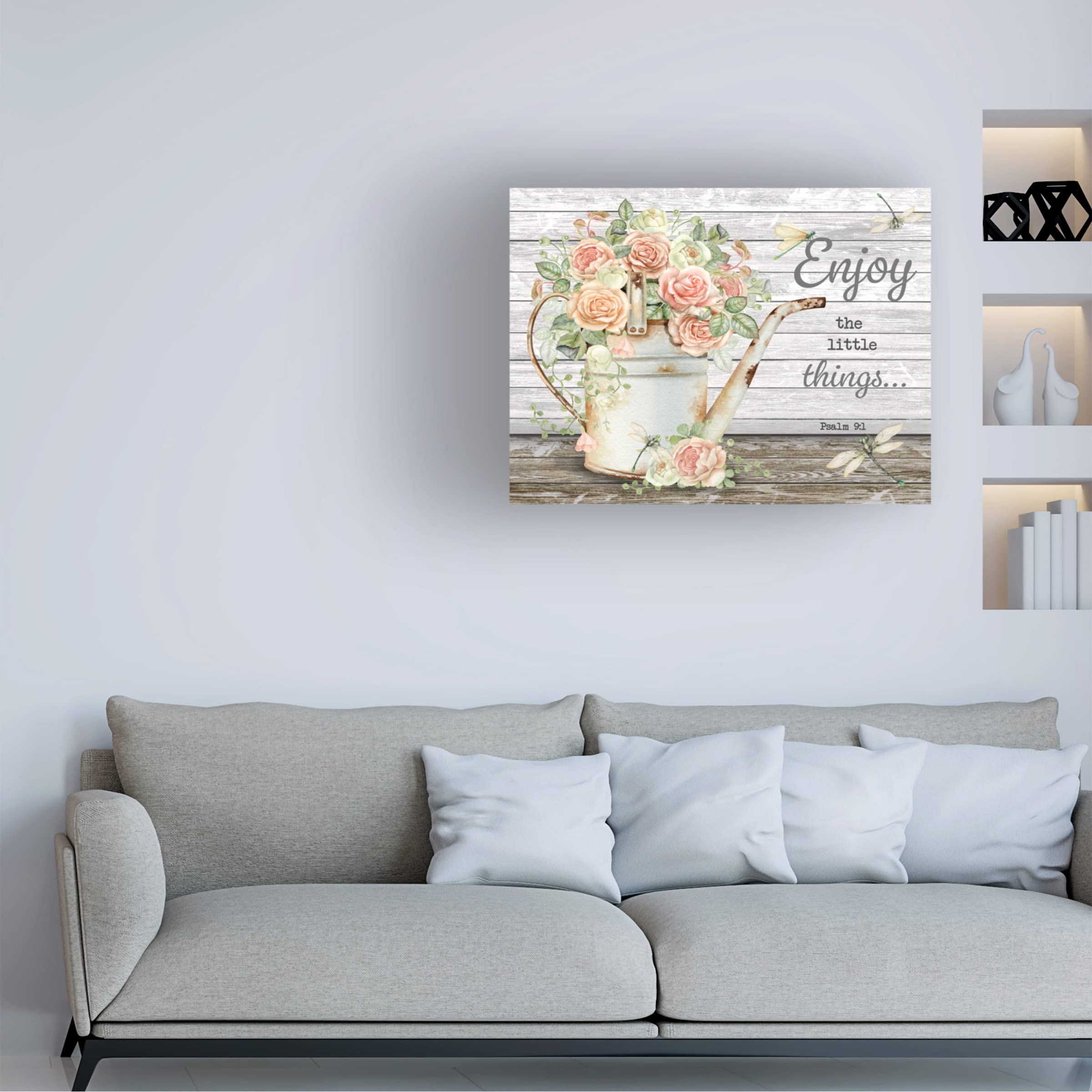 Trademark Fine Art 'Bouquets of Inspiration B' by Jean Plout - 35x47 Inch Floral Canvas Wall Art - Perfect for Living Room, Bedroom & Office Decor