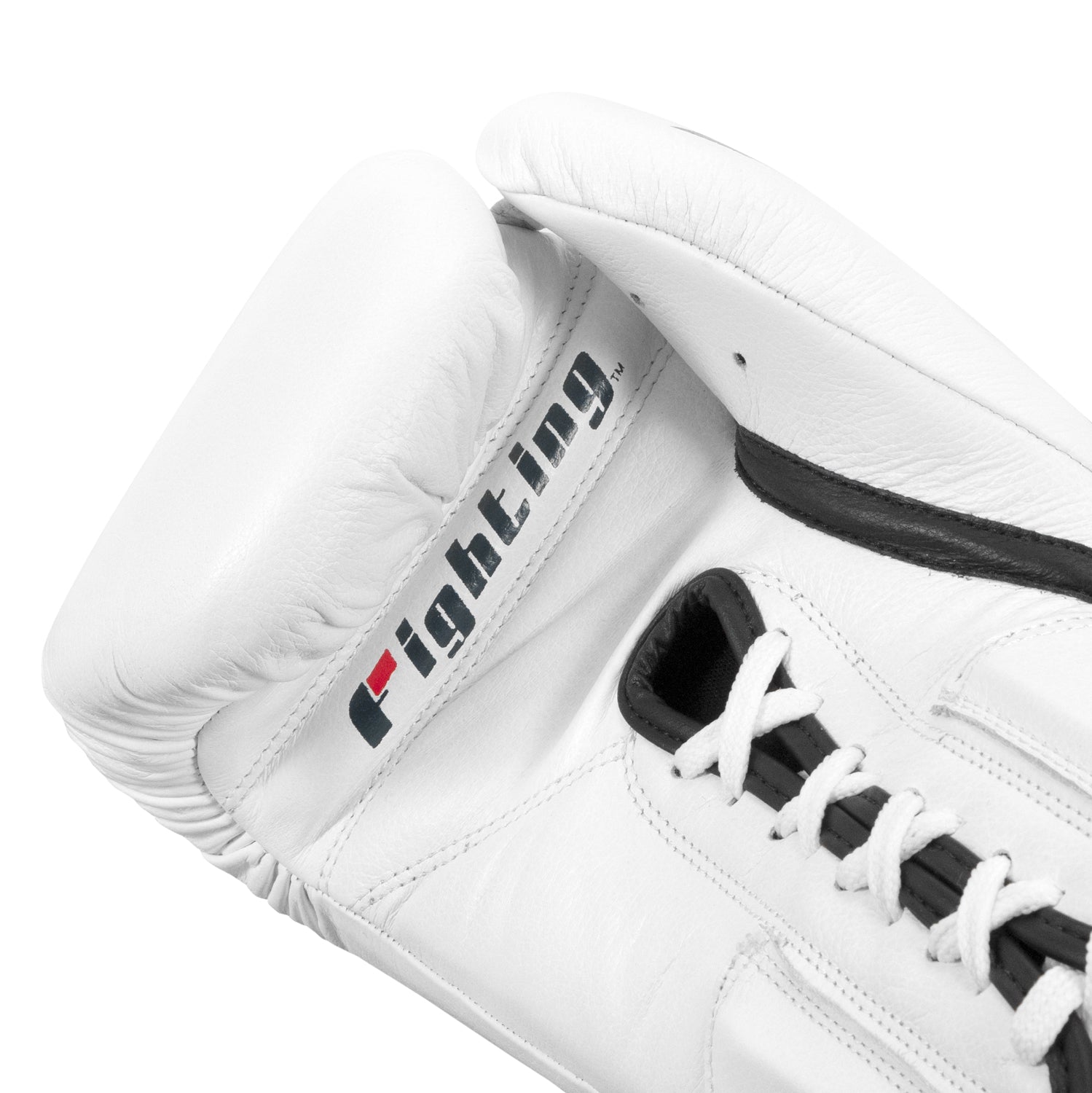 Fighting Fury Professional Lace-Up Boxing Gloves for Training - Premium Leather MMA Sparring & Heavy Bag Workout Gear