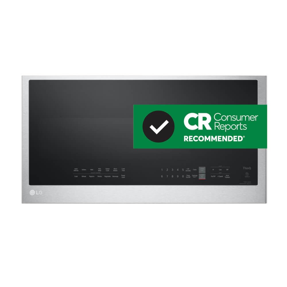 2.0 cu. ft. Smart Wi-Fi Enabled Over-the-Range Microwave Oven with EasyClean® - Perfect for Modern Kitchens & Small Spaces | Voice Control & Fast Cooking