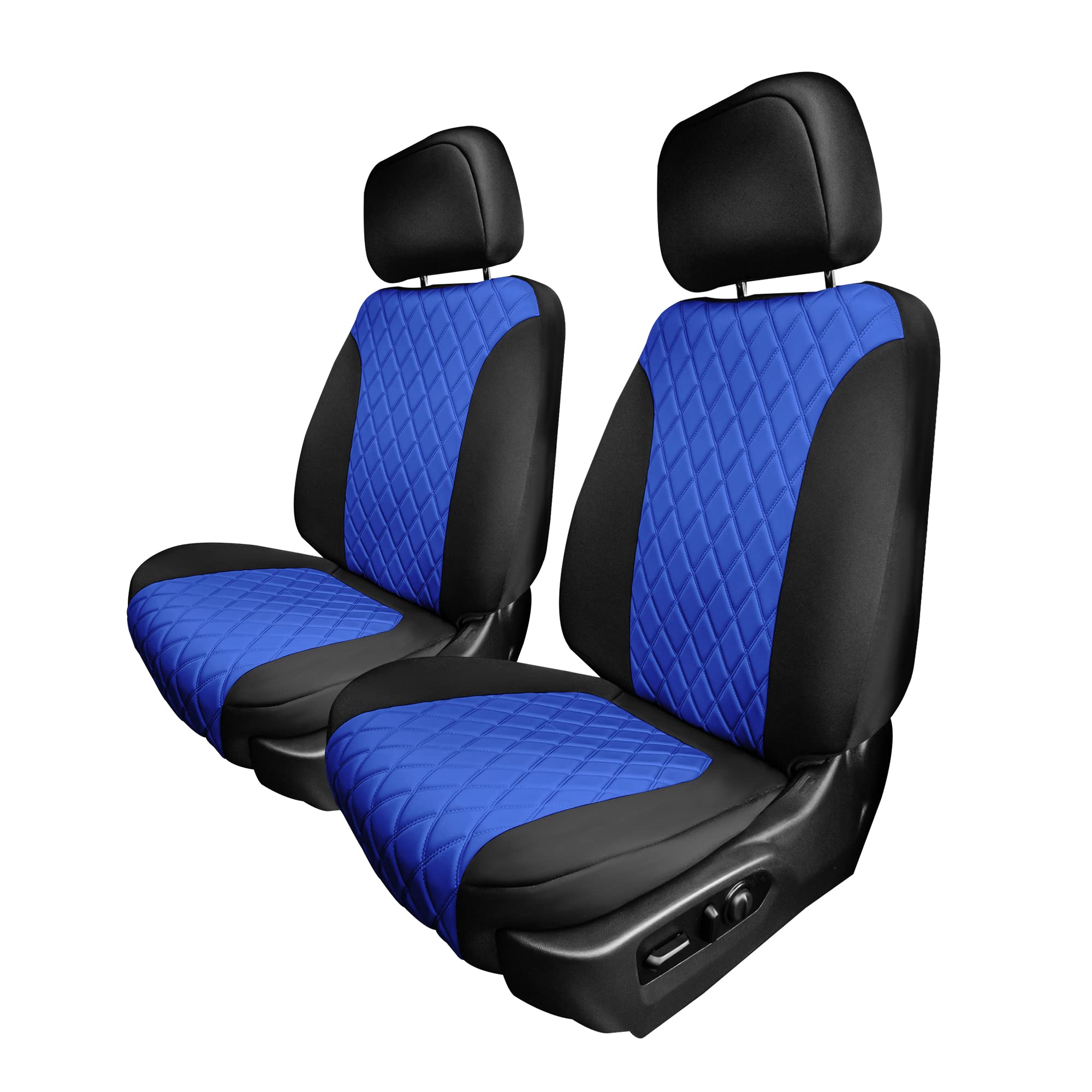 Premium Neoprene Water-Resistant Car Seat Covers for 2019-2023 GMC Sierra 1500/2500HD/3500HD (SLT, AT4, Denali) - Custom Fit Front Set in Blue | All-Weather Protection & Comfort for Daily Commute & Road Trips