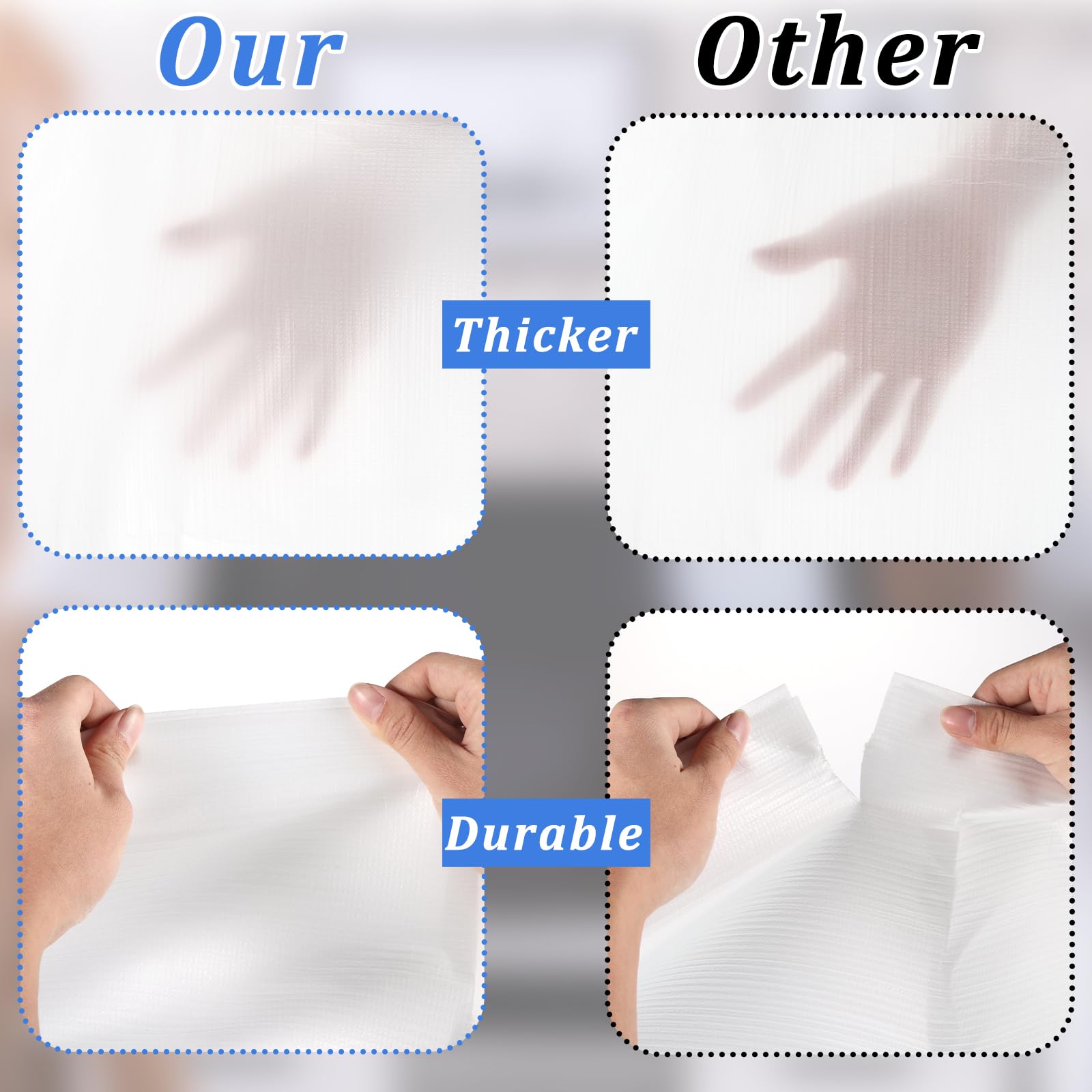 4 Pack Foam Flat Screen TV Covers for Moving - Protective Covers Fits 36