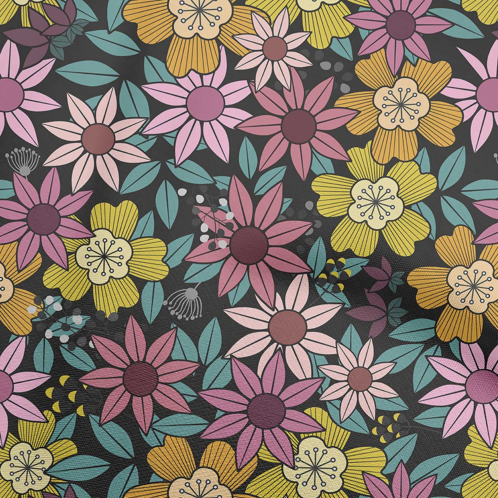 Viscose Chiffon Floral Print Fabric - 42