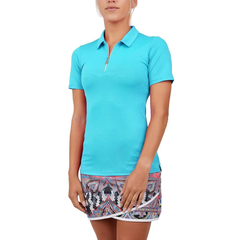 Women's Short Sleeve Golf Polo Shirt - Moisture Wicking & UV Protection - Stylish Colors for Golf, Tennis & Casual Wear