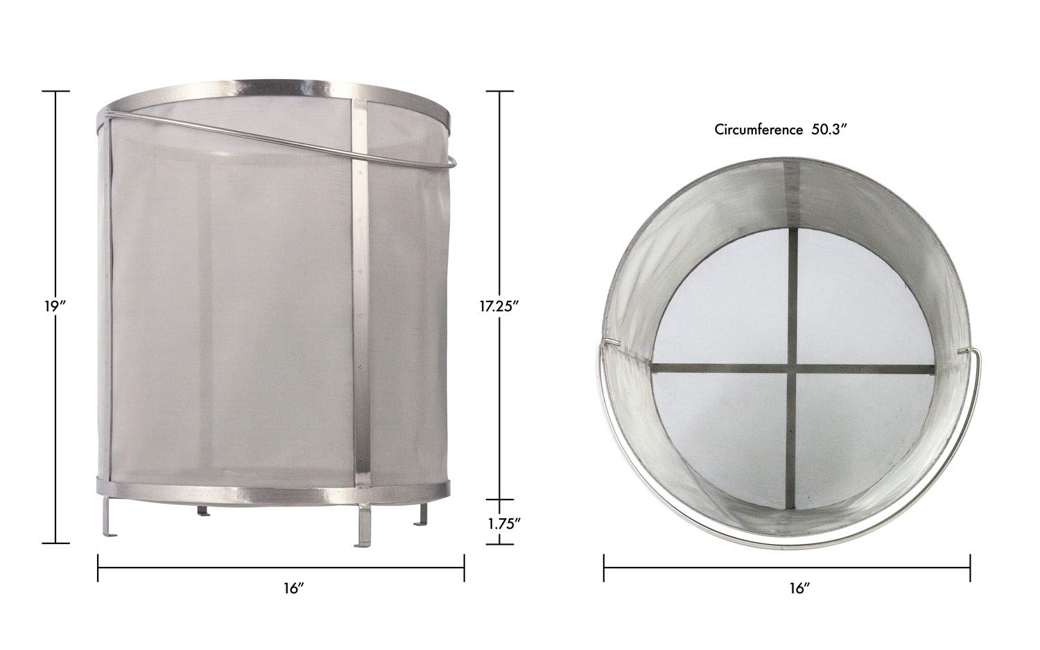 Premium Stainless Steel Cold Brew Coffee Filter Basket - Fits 20 Gallon Brew Pots - Perfect for Home, Cafe & Commercial Use