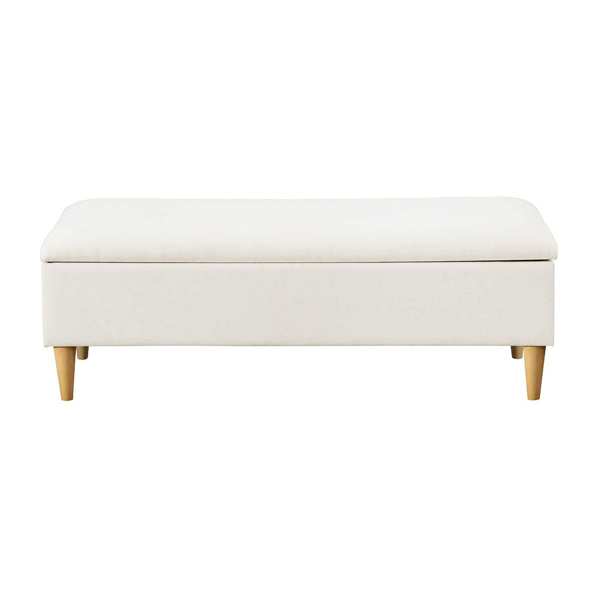 Charlotte Fabric Storage Bench - Stylish & Functional Entryway Seat with Hidden Storage | Perfect for Living Room, Bedroom, or Hallway Organization