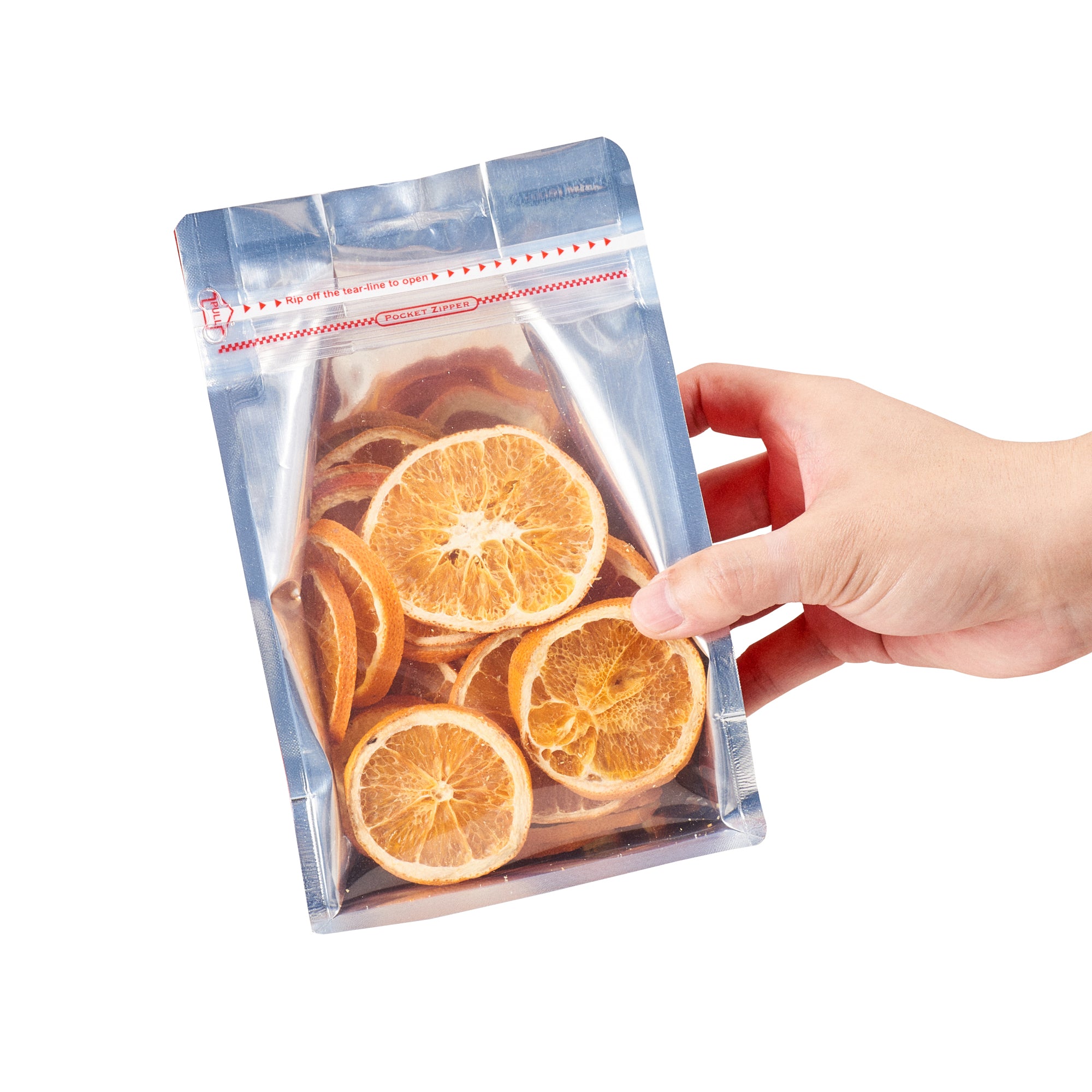 Premium Red Plastic Medium Snack Bags - Double Seal, Rip Lock & Heat Sealable (8