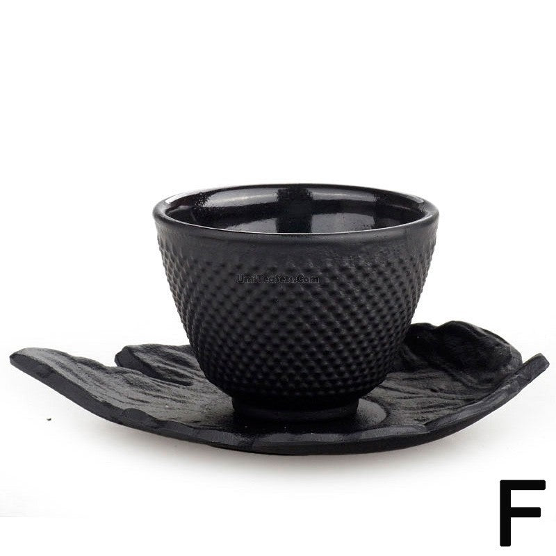 Authentic Japanese Samurai Hobnail Cast Iron Tea Cup - Handcrafted Traditional Iron Teacup for Matcha, Sencha & Hot Tea - Perfect for Tea Ceremonies, Home Decor & Unique Gifts