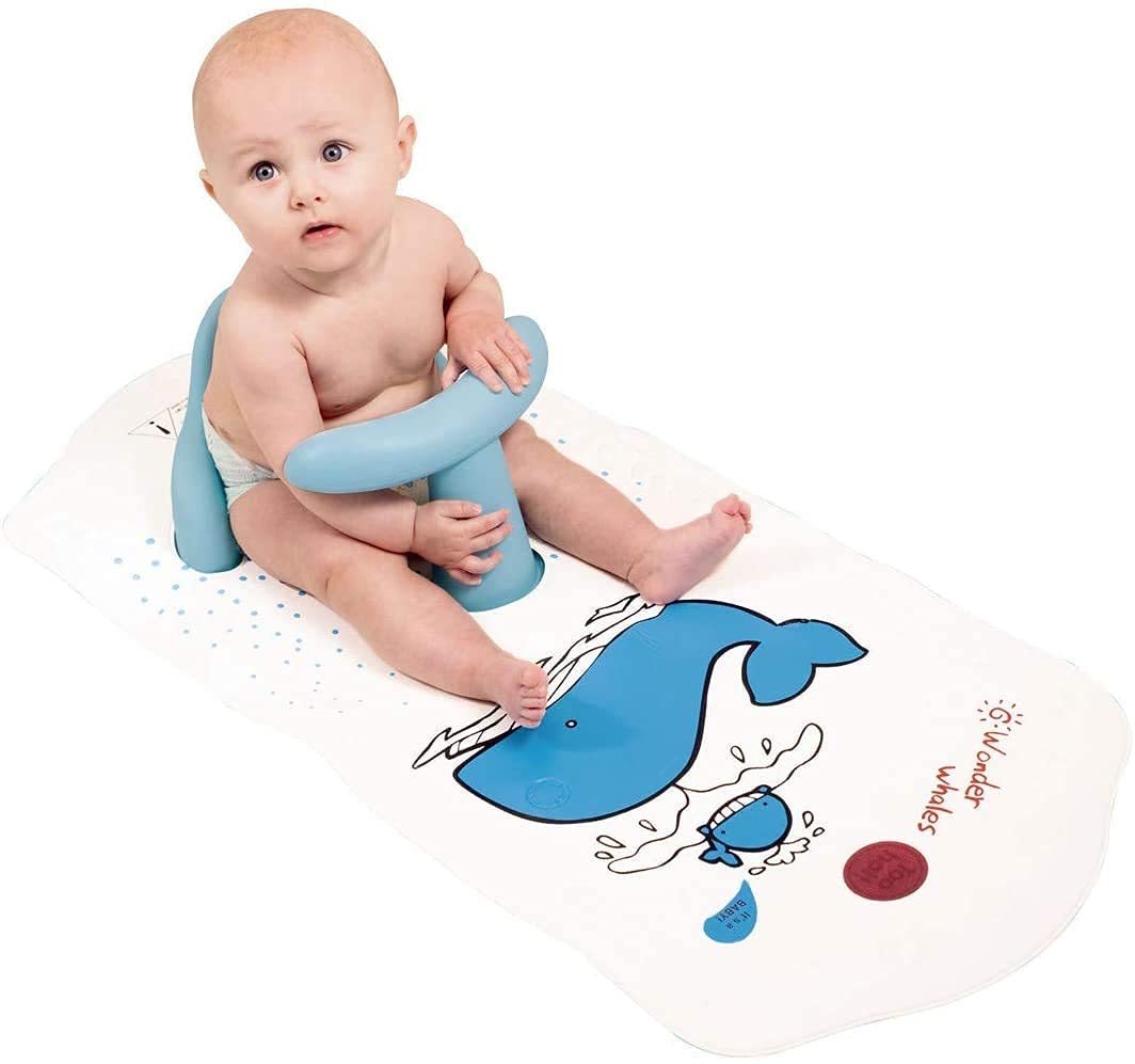 Non-Slip Baby Bath Seat with Back Support - Safe & Comfortable Bathtub Stool for Toddlers | Perfect for Shower Time, Bathing, and Playtime in the Tub