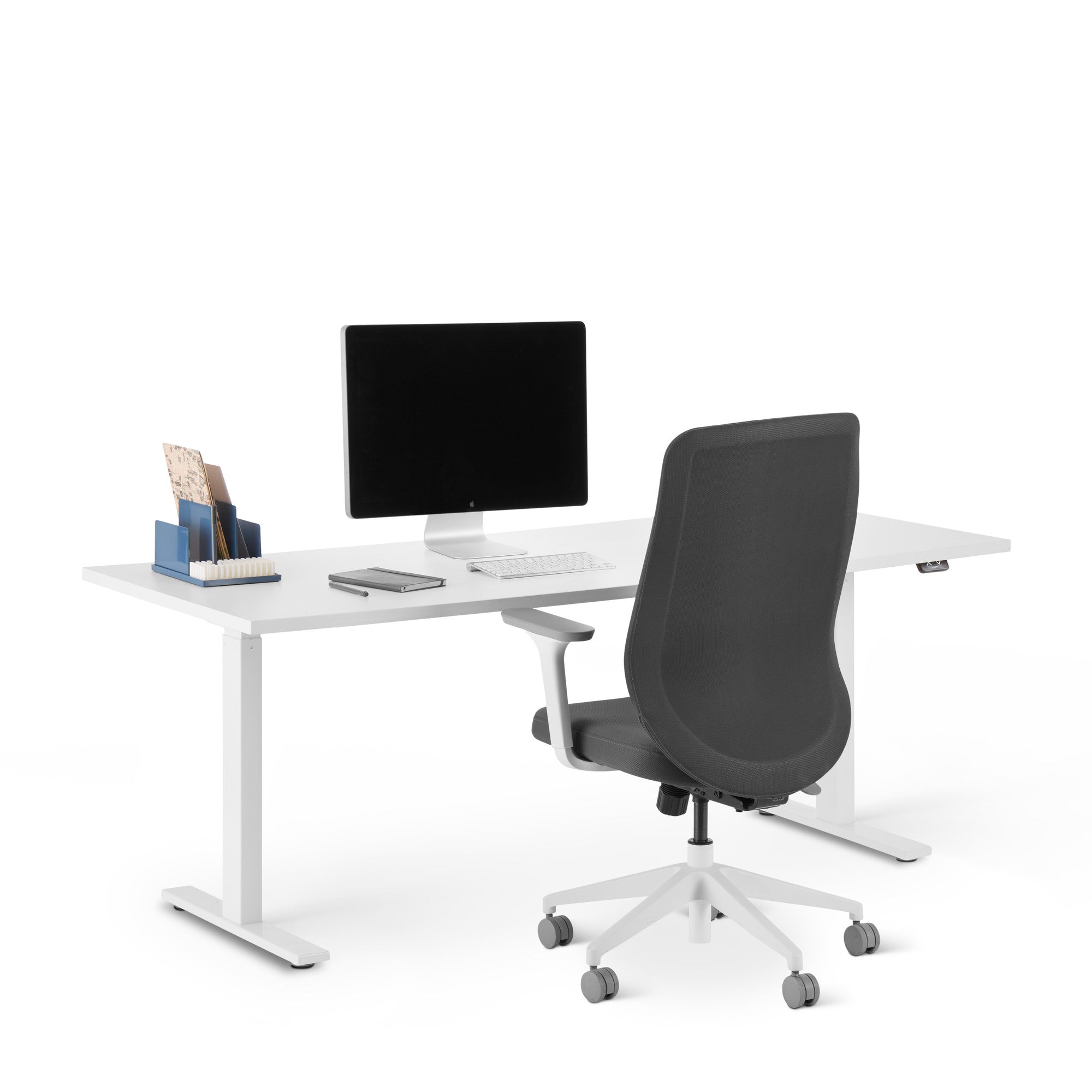 Adjustable Height Desk Series L 2S - Electric Standing Desk for Home & Office - Ergonomic Workstation for Sitting & Standing - Perfect for Remote Work & Study