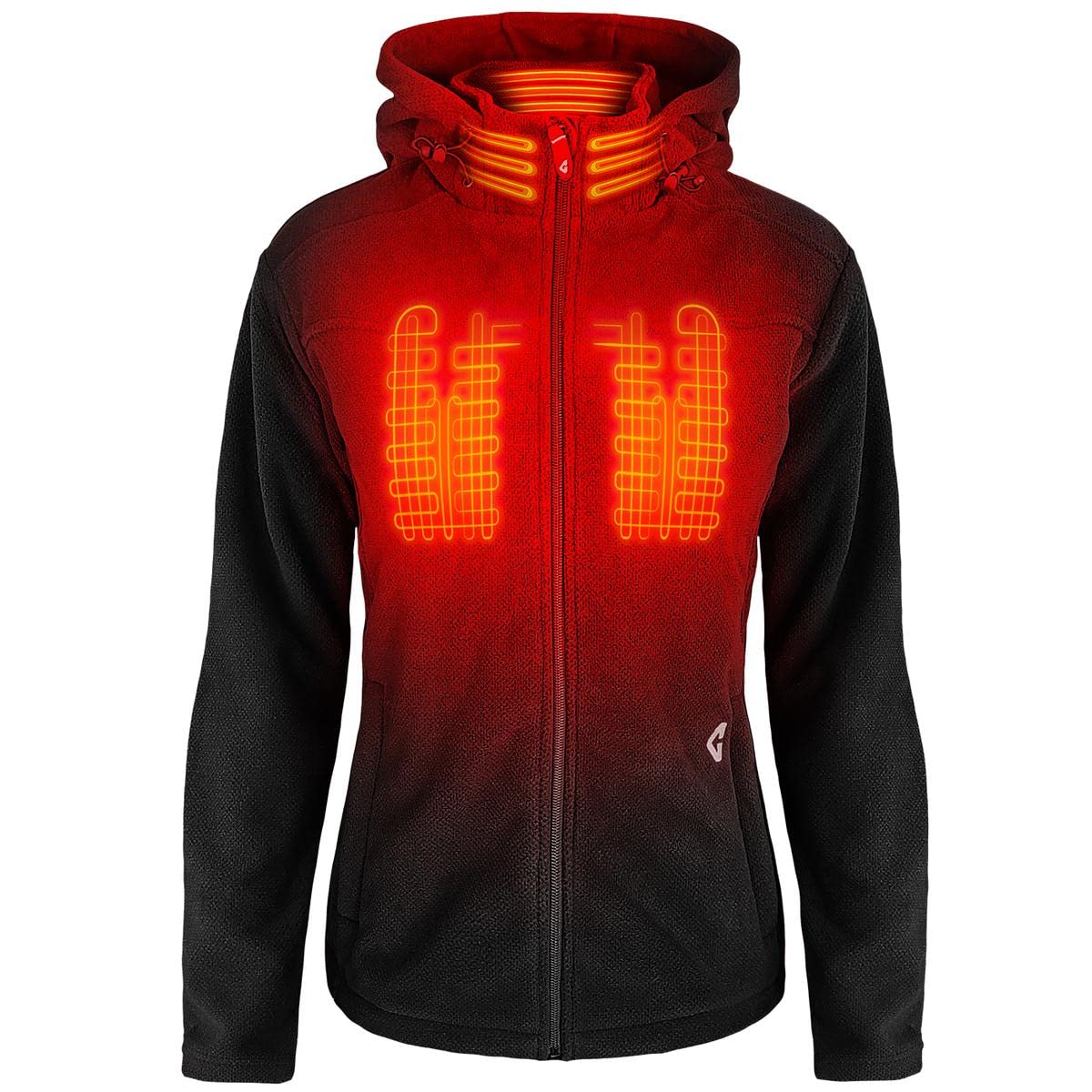 Gerbing 7V Women's Heated Fleece Jacket - Battery-Powered Winter Jacket for Outdoor Sports, Motorcycling & Casual Wear | Warm Electric Jacket for Cold Weather Activities