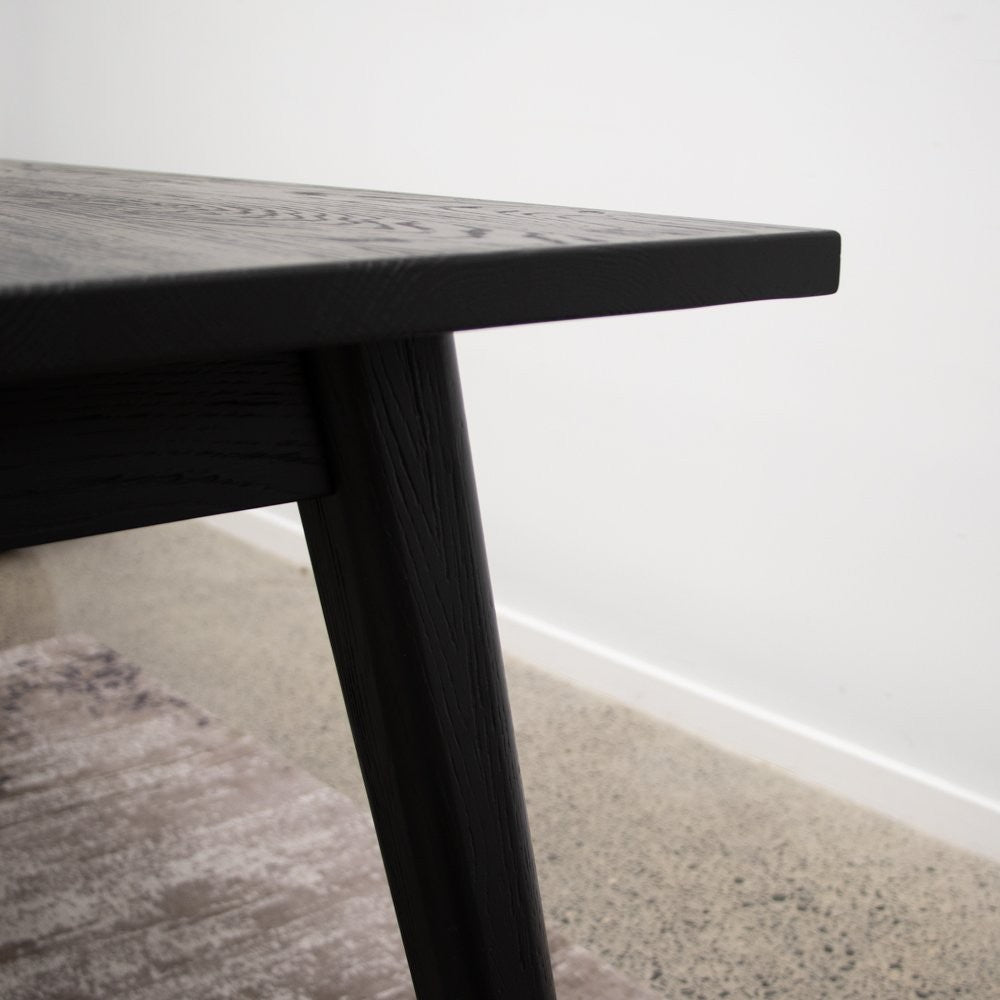 Vicchy 70.8 Inch Black Dining Table - Modern Kitchen & Dining Room Furniture for Family Gatherings & Dinner Parties