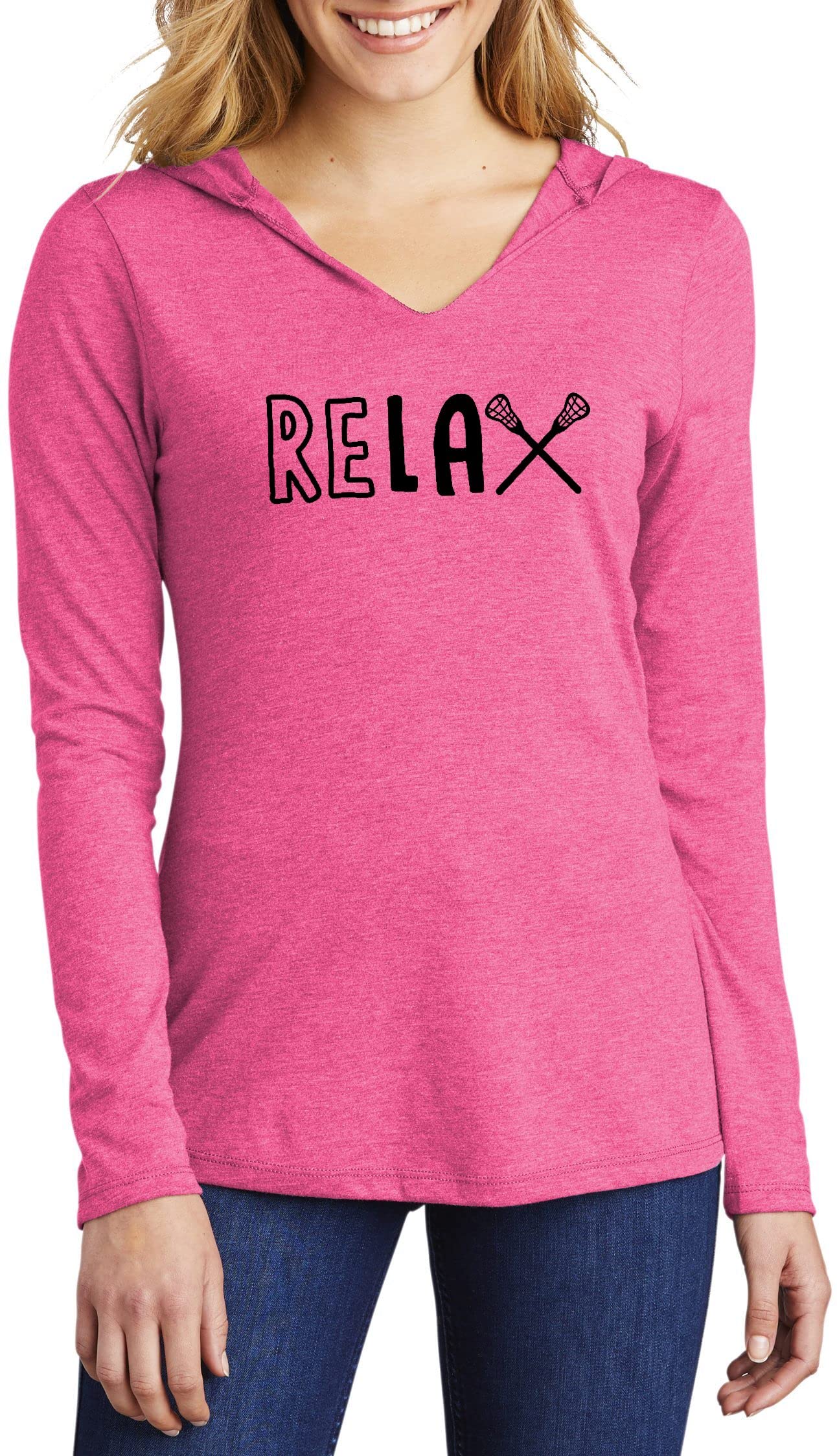 Funny Lacrosse T-Shirt for Women - Soft & Comfortable Hoodie Tee - Perfect for Game Days, Practice & Casual Wear