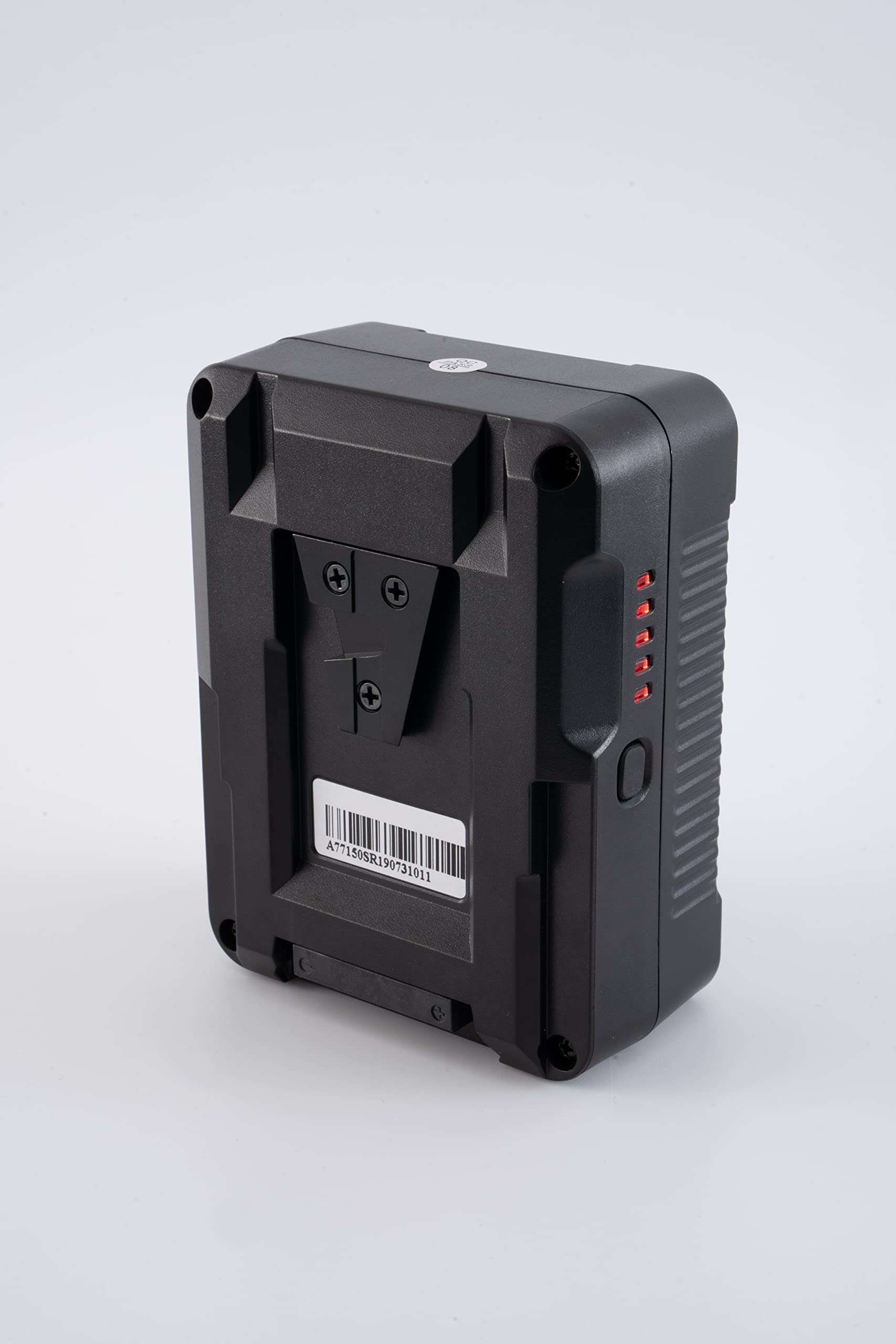 IndiPRO Micro-Series 150Wh 14.8V V-Mount Lithium-Ion Battery for RED Cameras - 12A Continuous Power, D-Tap & USB Output, 5-LED Indicator - Perfect for Film Production, Photography & On-Location Shooting
