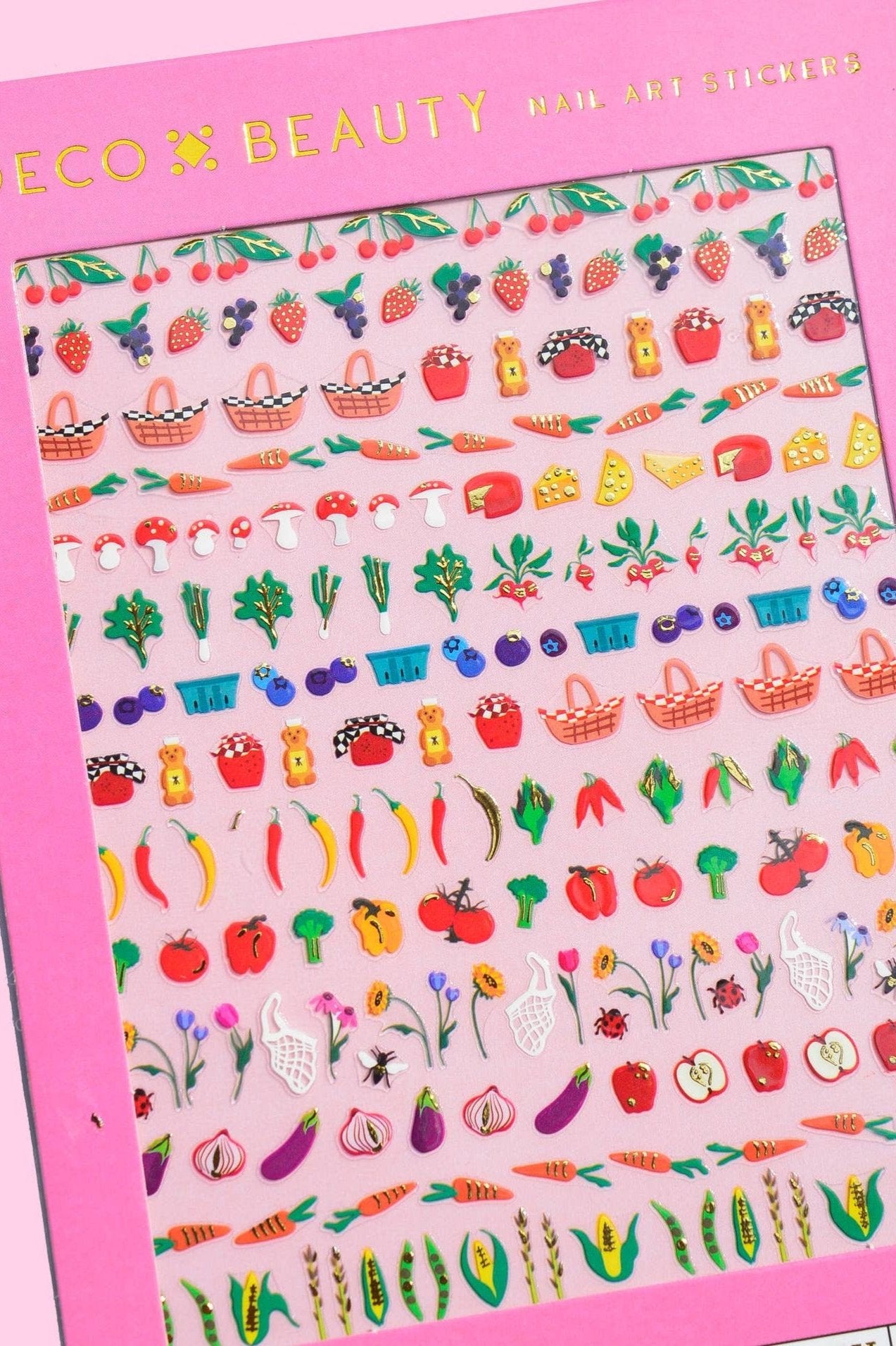 Farmers Market Nail Art Stickers - DIY Nail Decals for Women & Girls | Perfect for Parties, Weddings & Everyday Fashion