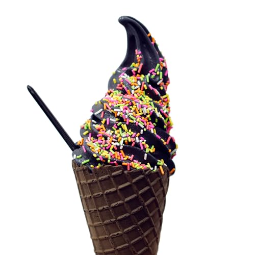 AussieBlends Bulk Waffle Ice Cream Cones - 312 Count Dark Chocolate Flavor (Black Cocoa, Regular Size) for Soft Serve, Gelato & Scooped Ice Cream | Perfect for Ice Cream Shops, Dessert Bars & Home Use