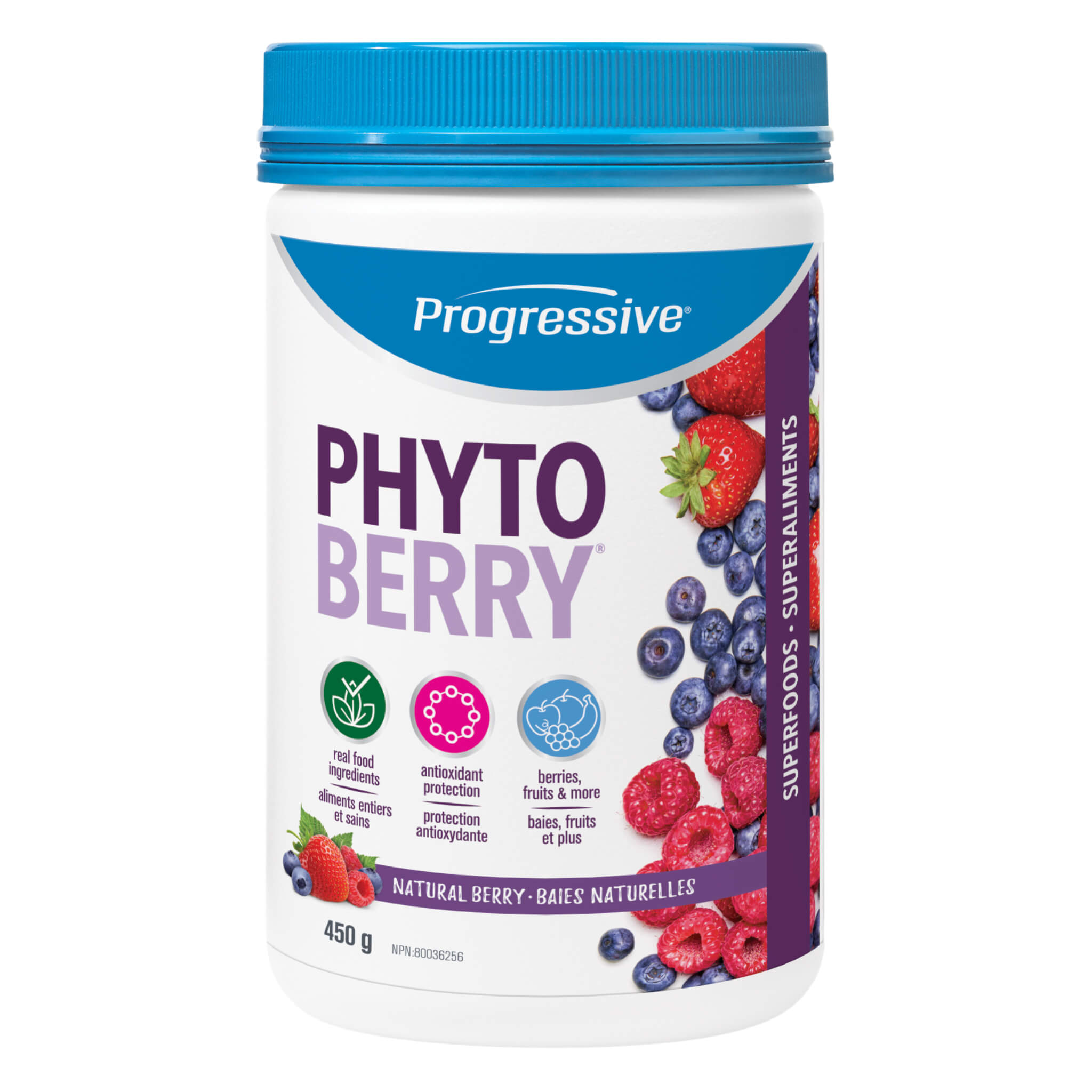 PhytoBerry Natural Berry Powder (450g) - Antioxidant Superfood for Smoothies, Yogurt & Baking | Vegan, Gluten-Free & Non-GMO