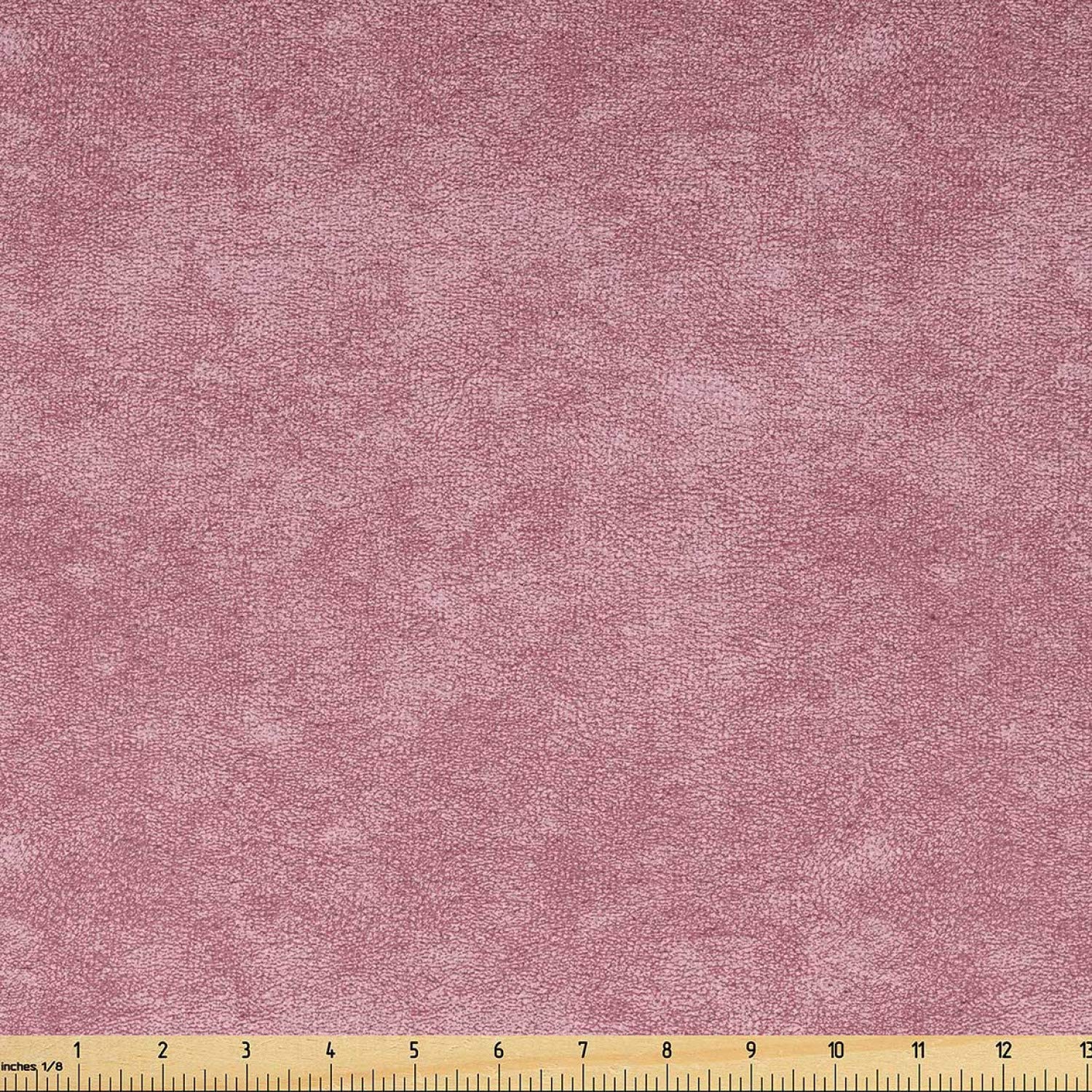 Ambesonne Faux Suede Fabric by The Yard - Digitally Printed Grunge Texture, Durable & Washable Upholstery Material for DIY Projects, Home Decor, Indoor/Outdoor Use - 10 Yards, Rose Pink - Perfect for Sofas, Pillows, Curtains & Crafting Projects