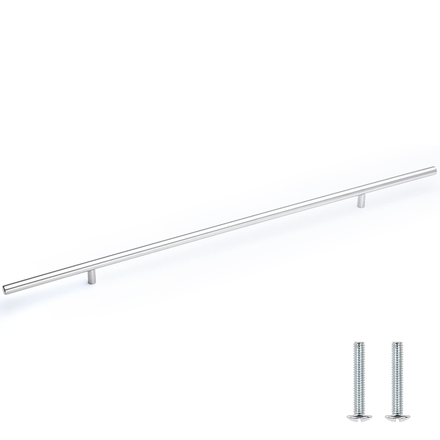 Pandora 24 Inch Stainless Steel Pull Bar Handle for Kitchen Cabinets & Drawers - Durable Cabinet Hardware for Modern Home & Office Use