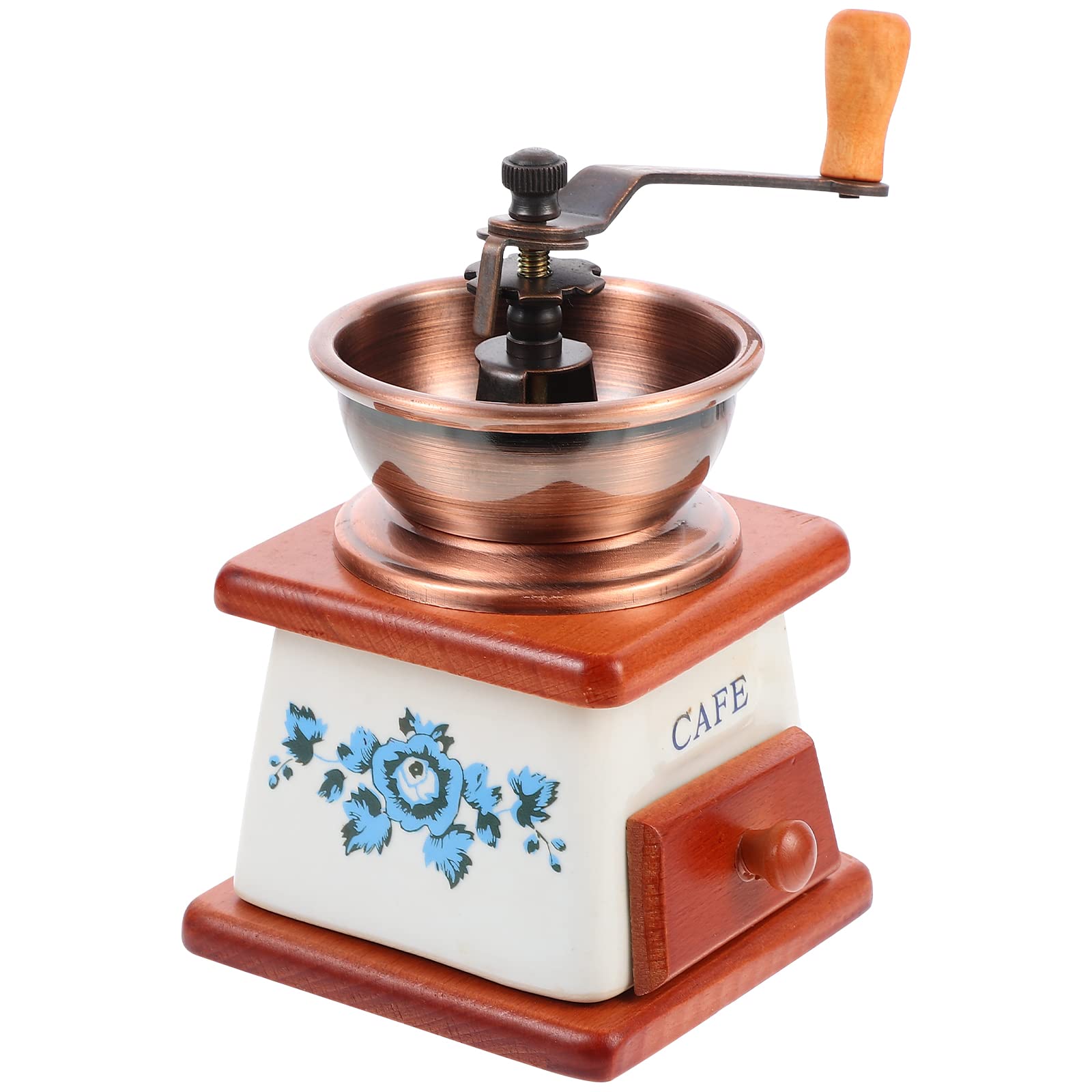 LIOOBO Manual Ceramic Coffee Grinder & Pepper Mill - Handheld Kitchen Tool for Freshly Ground Coffee Beans & Spices | Perfect for Home, Office & Camping Use
