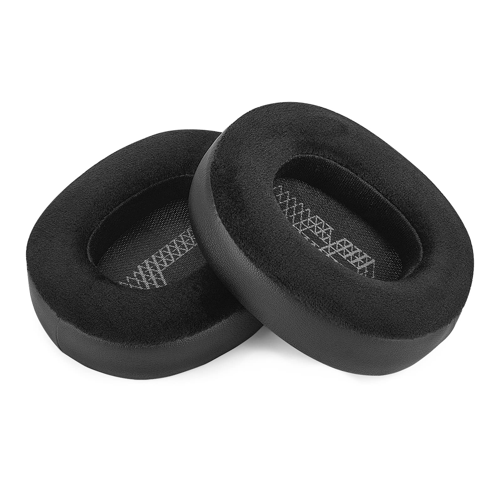 Premium Replacement Ear Pads for JBL E65BTNC, Duet NC, Live 650BTNC/660BTNC Headphones - Soft Velour Cushions (Black) - Comfortable Noise Isolation for Work, Travel & Gaming