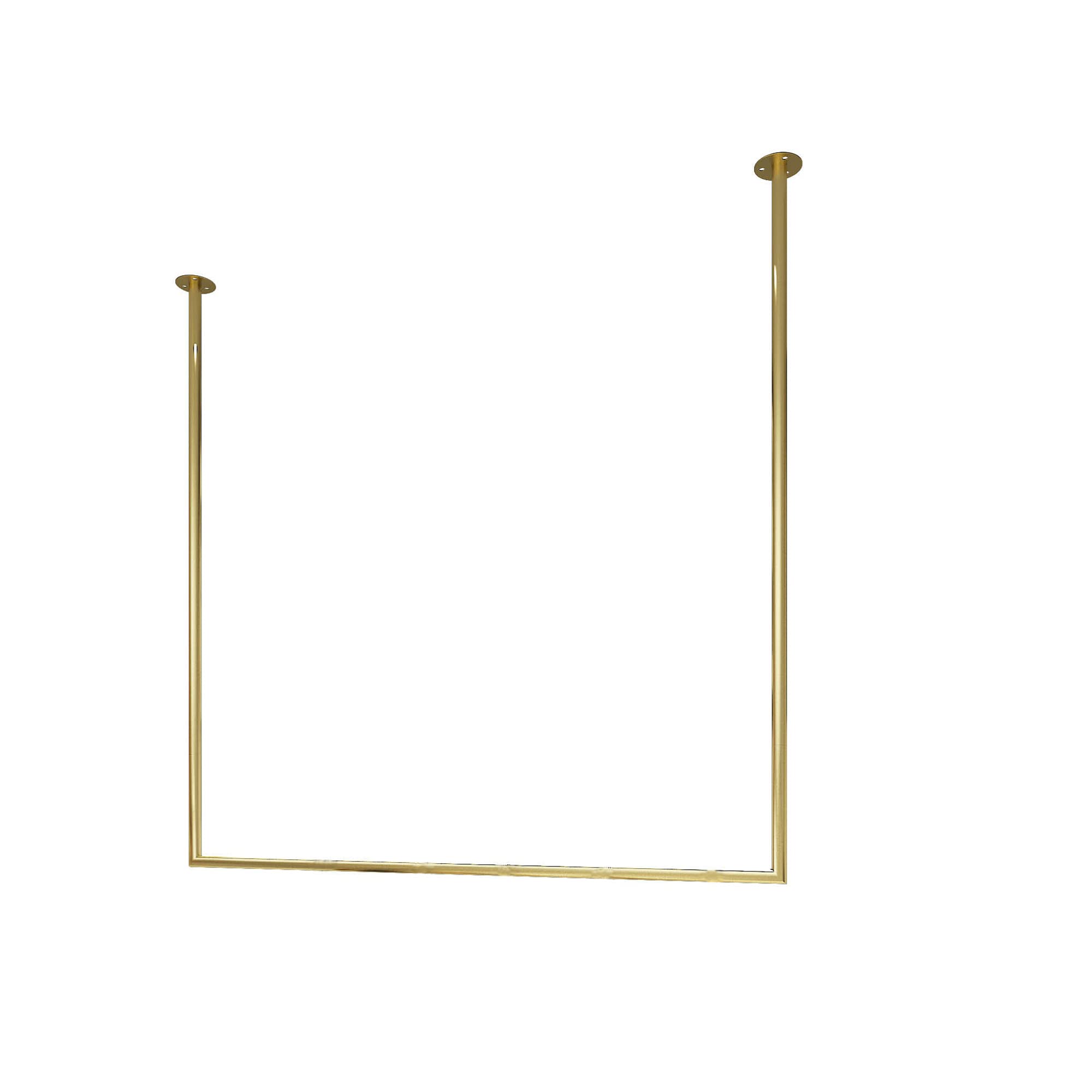 Heavy-Duty Floating Coat Rack - 120x150cm Metal Tube Clothing Display Rail with Strong Load-Bearing Capacity | Space-Saving Clothes Hanger for Fashion Stores, Boutiques & Retail Shops | Perfect for Displaying Jackets, Coats & Fashion Apparel