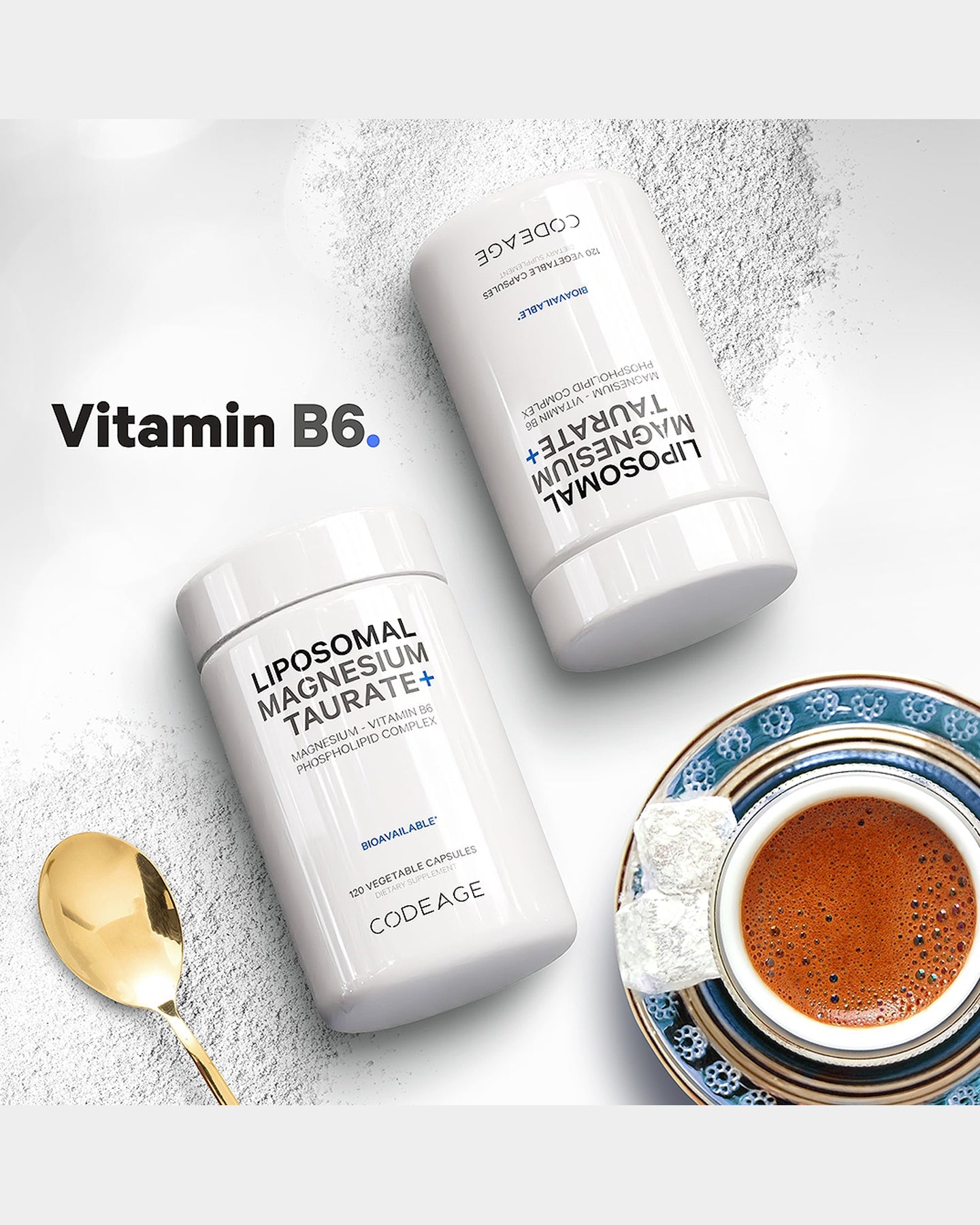 Codeage Liposomal Magnesium Taurate Supplement - High Absorption Magnesium Taurate for Stress Relief, Heart Health & Better Sleep | Supports Muscle Relaxation & Nervous System Function | Ideal for Athletes, Busy Professionals & Stress Relief