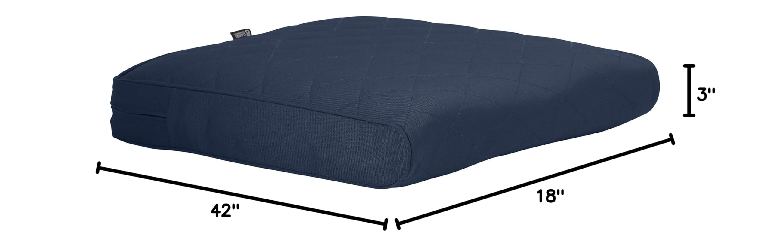 Montlake FadeSafe Water-Resistant Patio Cushion Cover 42x18