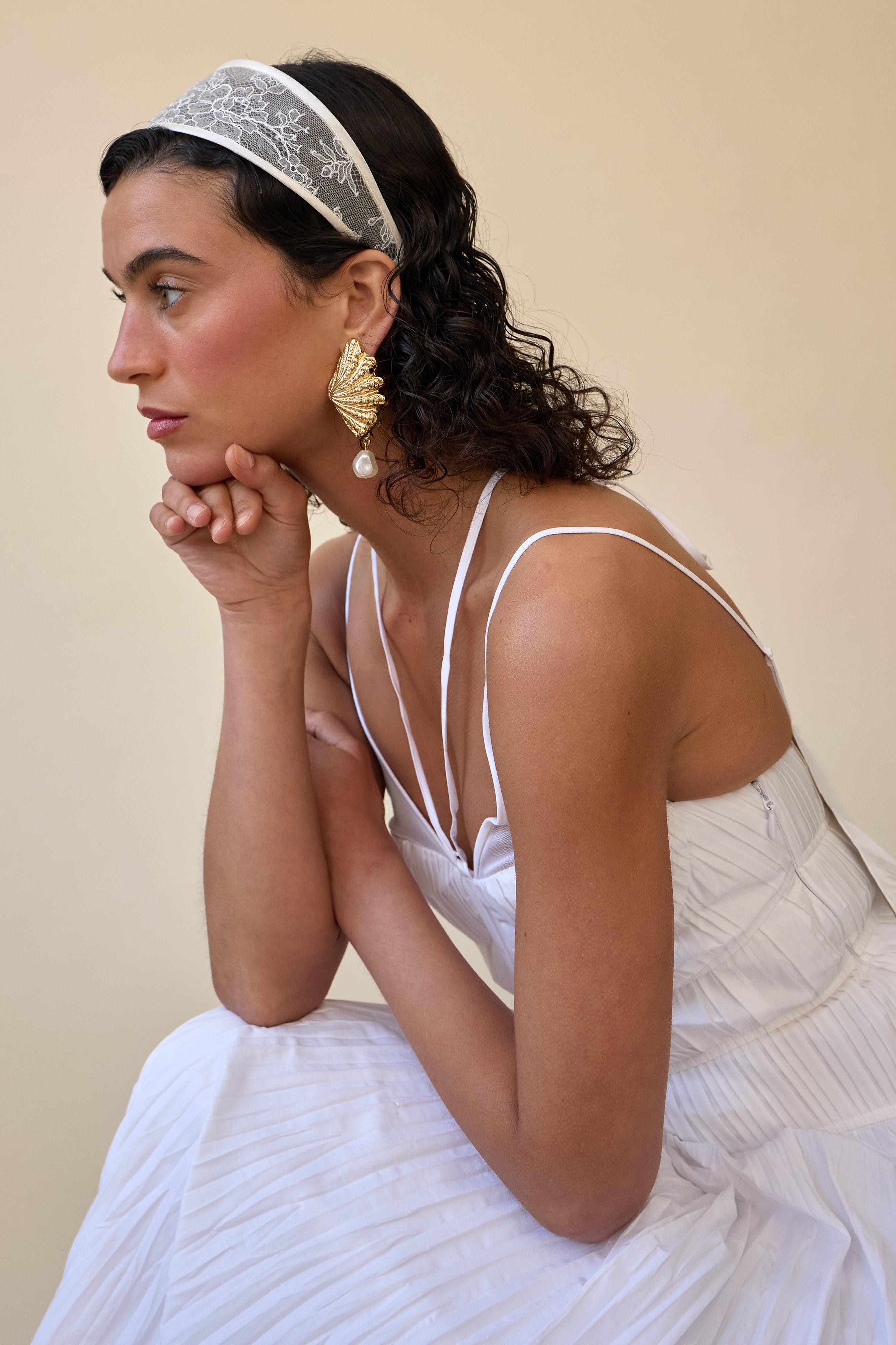Nadia Pearl Earrings for Women - Elegant Freshwater Pearl Stud Earrings - Hypoallergenic & Shiny - Perfect for Weddings, Parties & Everyday Wear