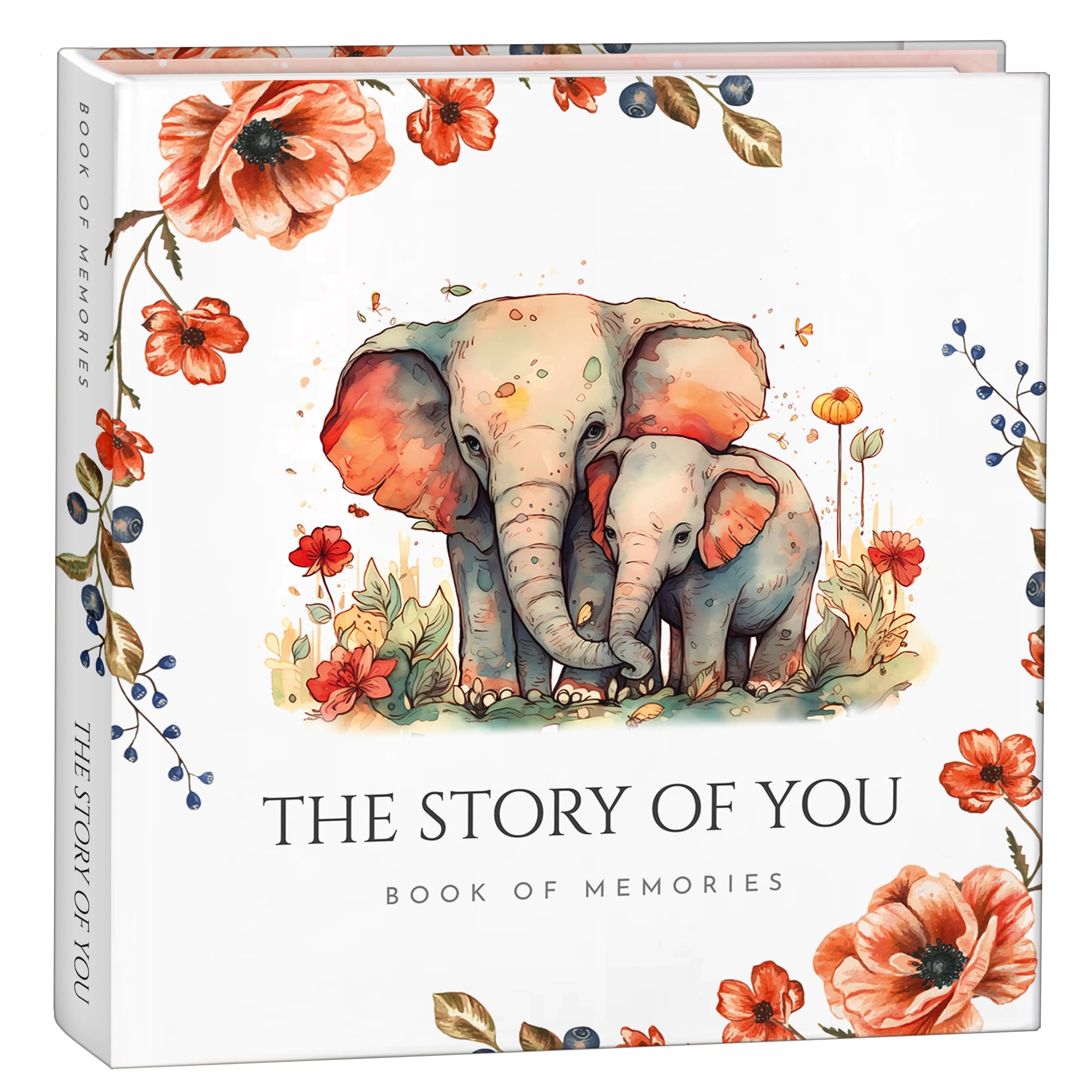 Baby Memory Book for Boys & Girls - First 5 Years Milestone Journal | Gender Neutral Baby Book to Capture Special Moments from Birth to Age 5 | Perfect Baby Shower Gift & Keepsake Scrapbook Photo Album for New Parents
