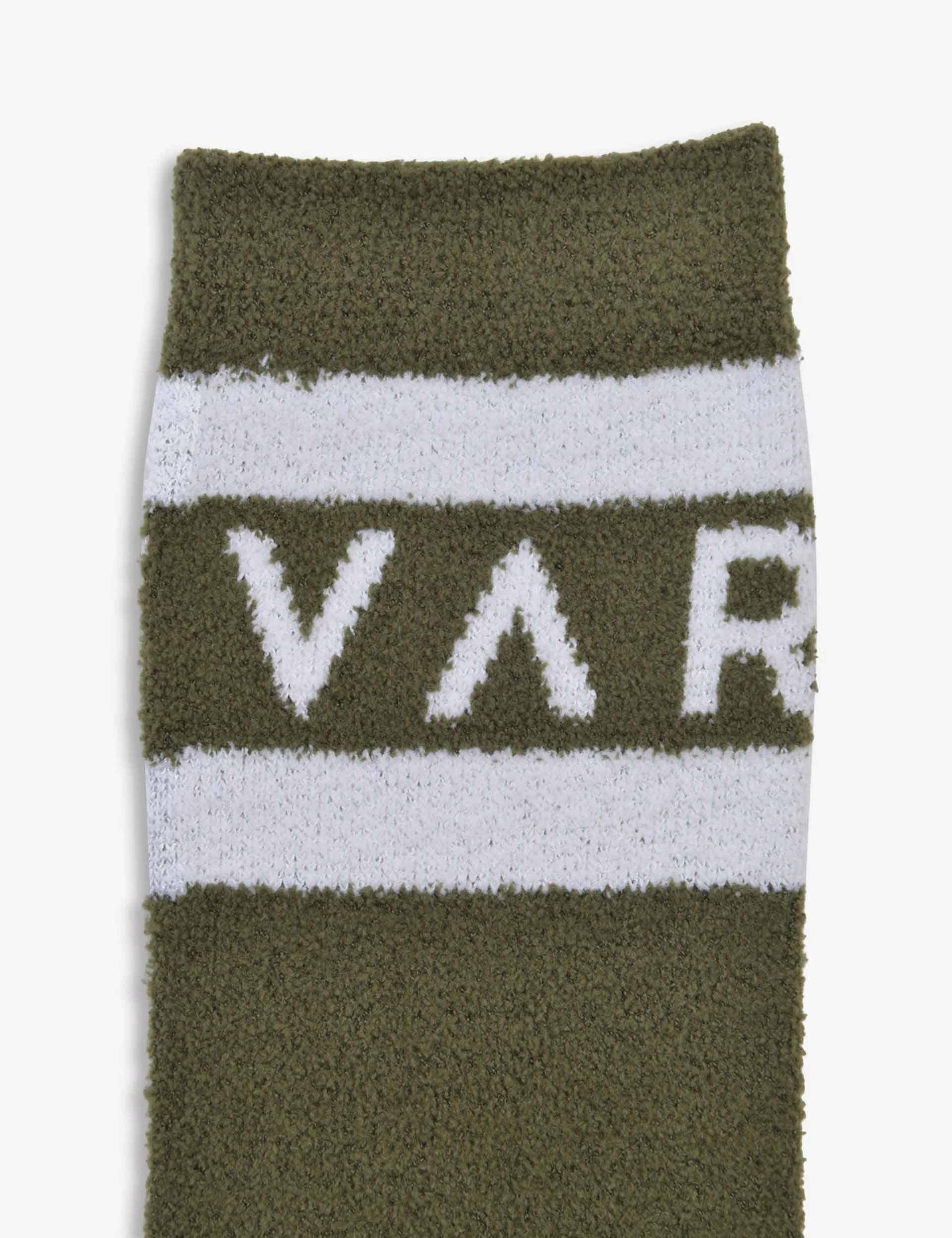 Spencer Sock - Dark Olive/Egret - Comfortable & Durable Casual Socks for Men & Women - Perfect for Everyday Wear, Hiking & Outdoor Activities