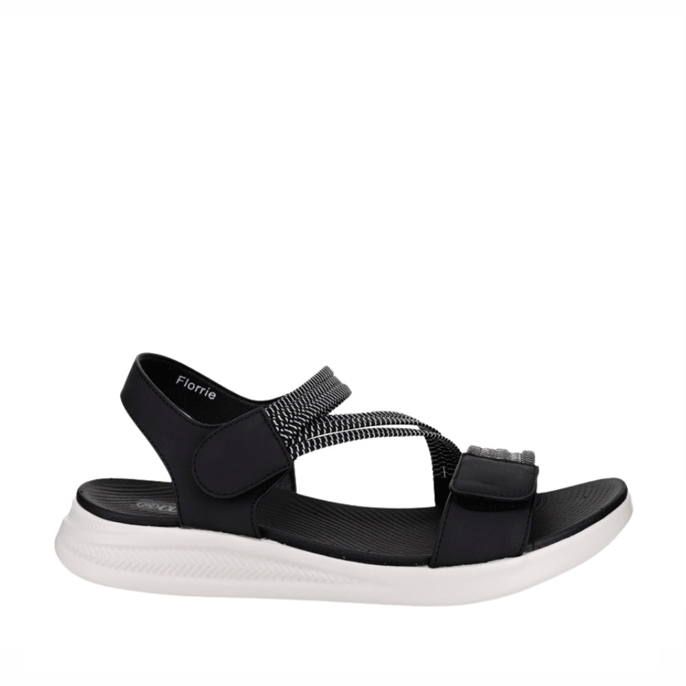 CC Resorts Florrie Black - Stylish and Comfortable Women's Sandals for Beach, Vacation & Casual Wear