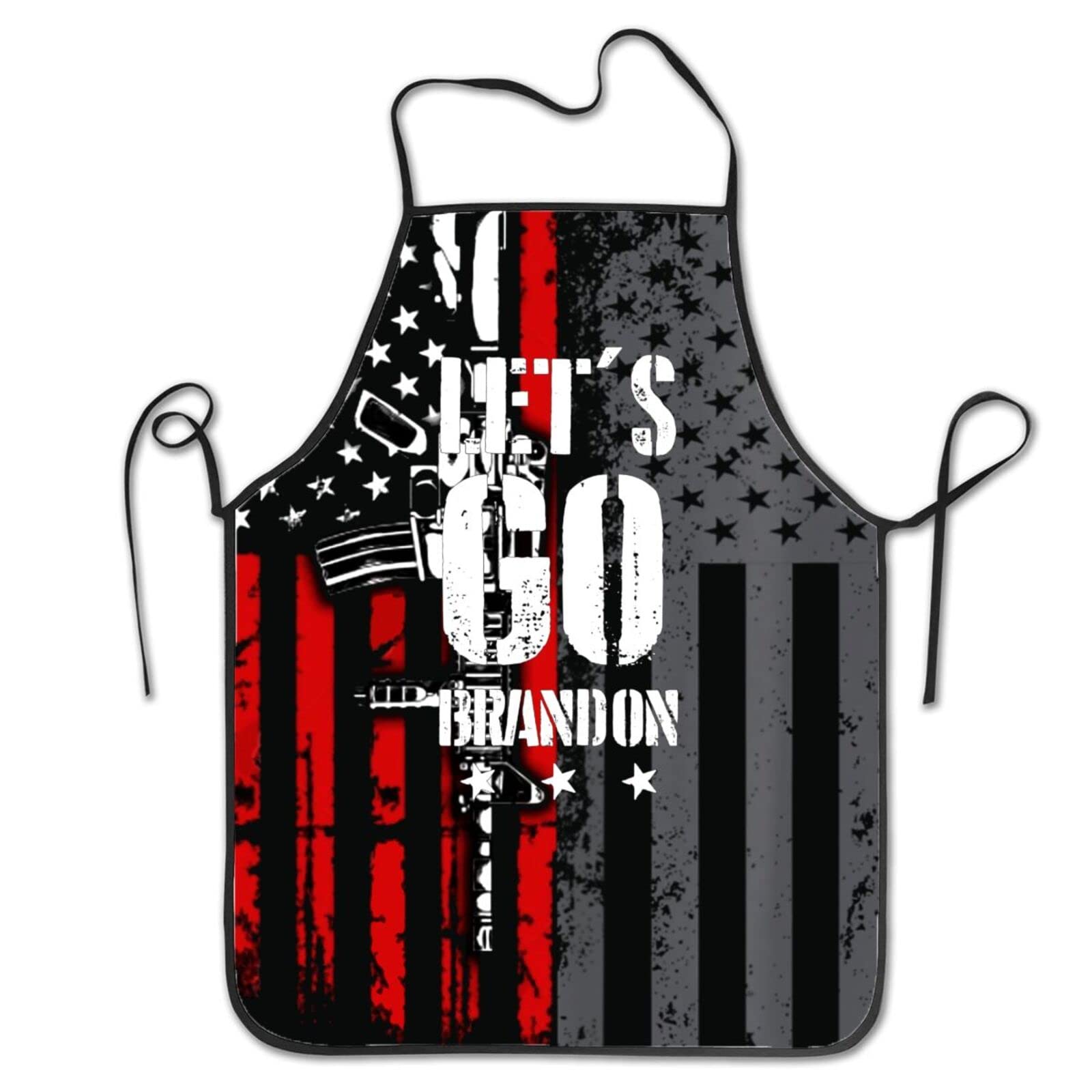 Let's Go Brandon Funny Adult Apron - Premium Chef Apron for Cooking, Baking, BBQ & Gardening - Perfect Kitchen Apron for Men & Women - Great for Parties, Grilling & DIY Projects