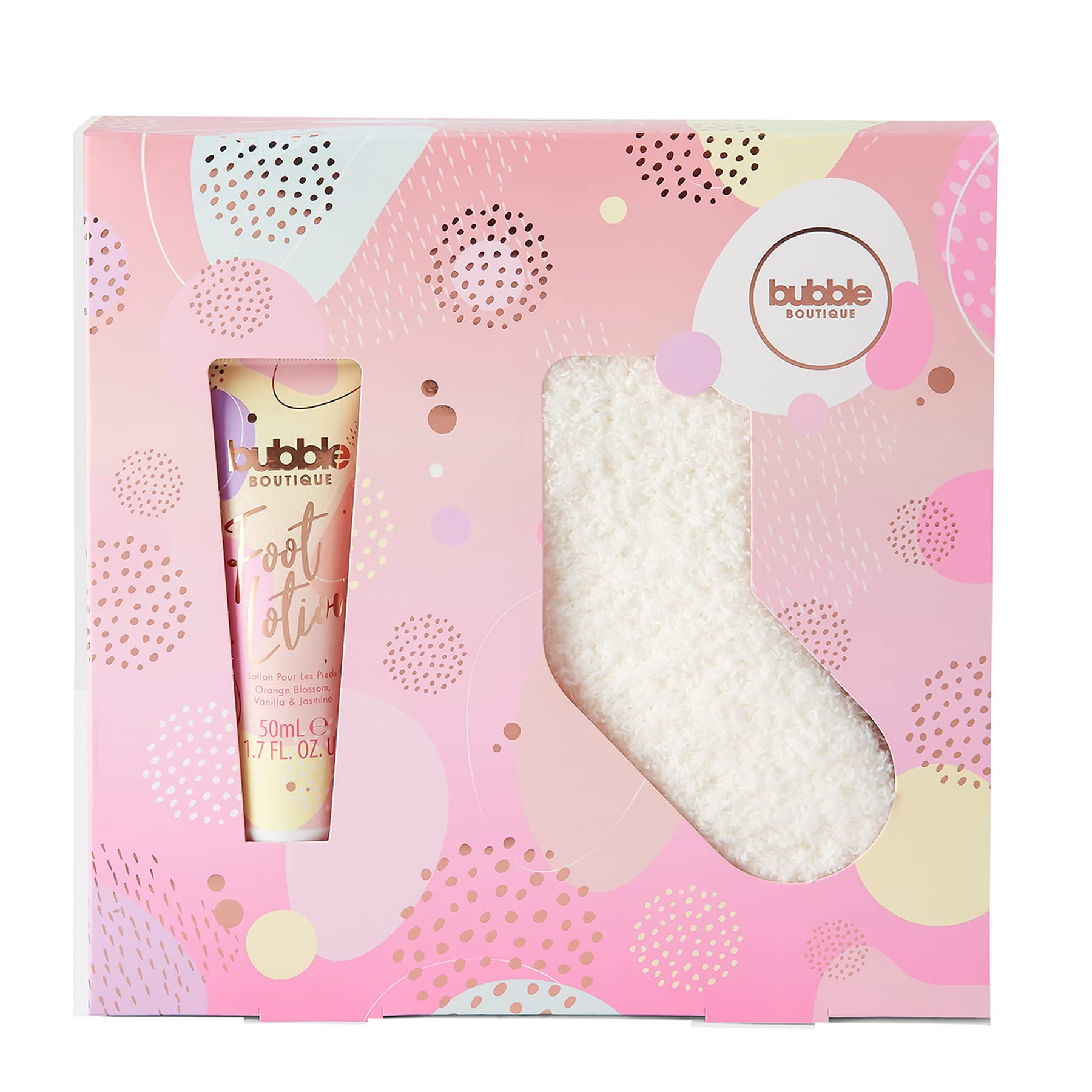 Women's Spa Gift Set - Bubble Foot Cream & Cozy Socks | Perfect for Relaxation, Self-Care & Pampering Gifts | Ideal for Home Spa Nights, Mother's Day & Birthday Presents