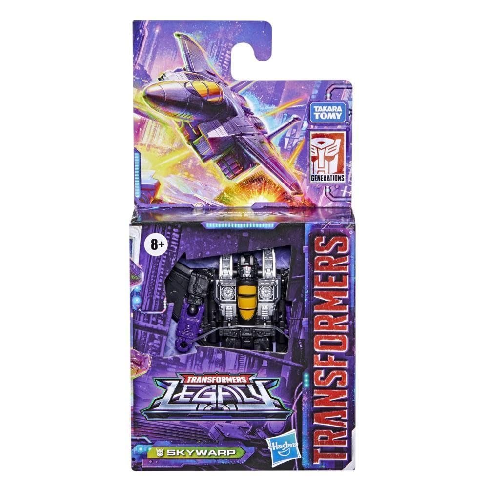 Transformers Generations Legacy Core Skywarp 3.5-inch Action Figure - Collectible Robot Toy for Kids & Adults Ages 8+ | Perfect for Display, Play, and Gifts