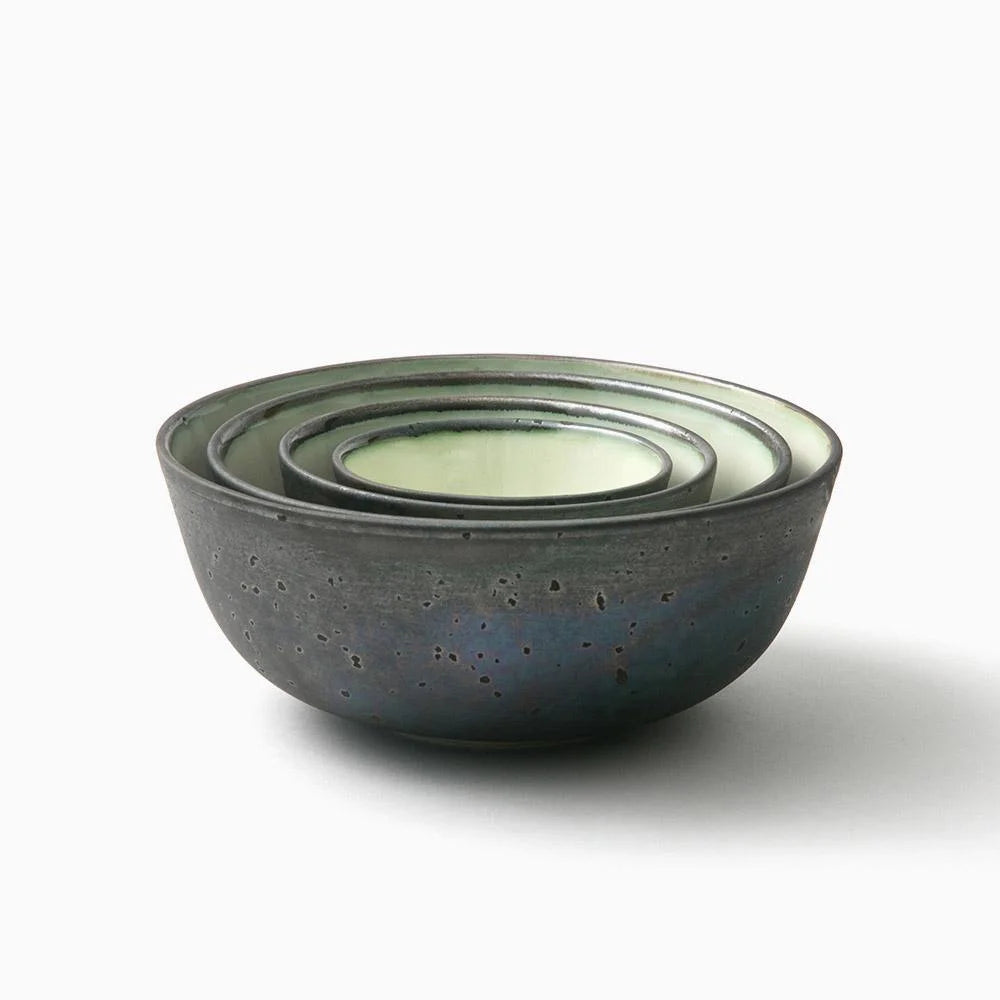 3-Piece Stackable Kiln-Fired Ceramic Bowls Set - Durable & Stylish for Serving, Baking, and Food Storage