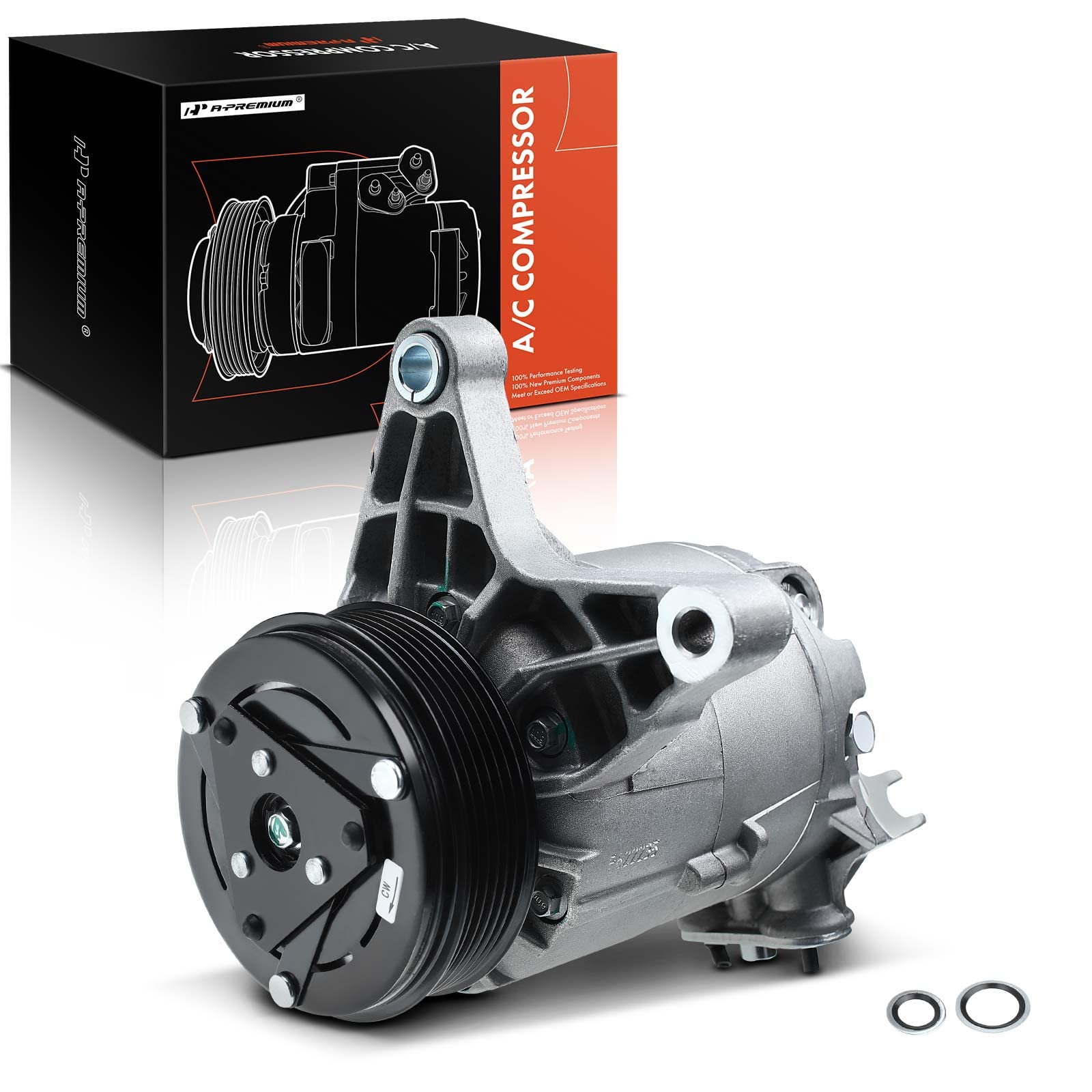 Premium AC Compressor with Clutch for 2006-2011 Chevy Impala, 2006 Malibu, Monte Carlo & Pontiac G6 - 3.5L 3.9L Engine | Perfect for Summer Cooling & Auto AC Repair