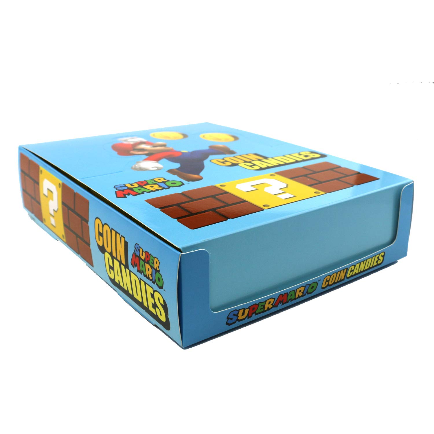 Nintendo Mario Coin Shaped Candy - Strawberry Flavor Sour Gummies in Collectible Tin Box (12 Pack) | Perfect for Birthday Parties, Gaming Events & Mario Themed Gifts