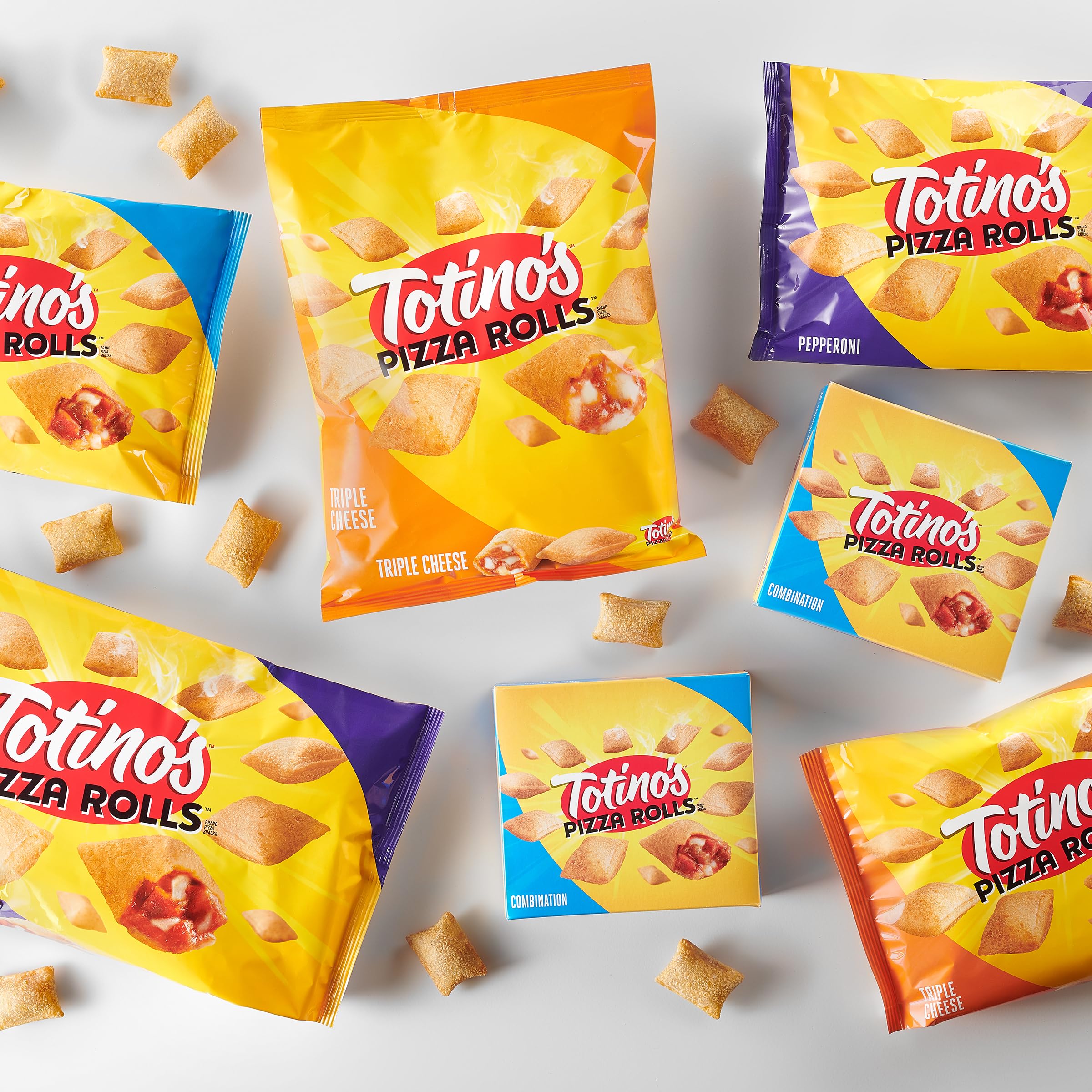 Totino's Pepperoni Pizza Rolls - 130 Count Frozen Snacks (63.5 oz) | Perfect for Parties, Game Nights & Quick Meals