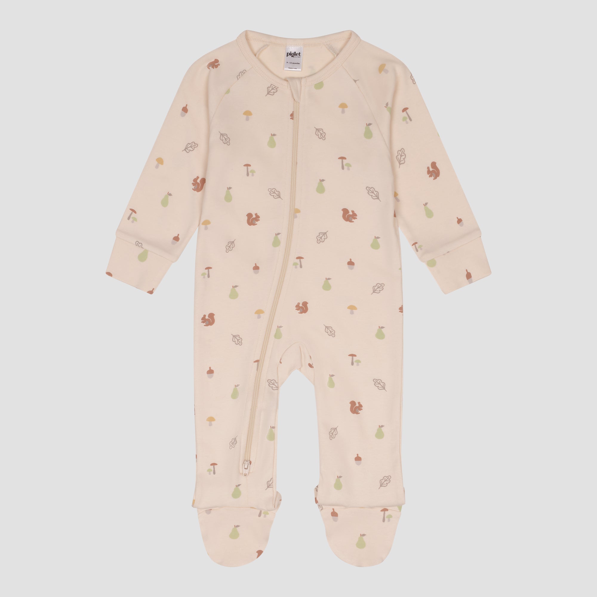 Soft & Cozy Chalk Long Sleeve Sleepsuit for Baby Girls & Boys - Organic Cotton Pajamas for Newborns & Toddlers - Perfect for Nursery, Bedtime & Lounging