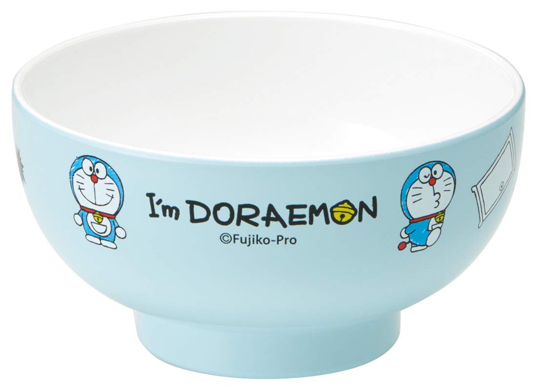 Doraemon Sanrio Skater N6 Soup Bowl - 8.5 fl oz (250ml) Microwave & Dishwasher Safe - Perfect for Anime Fans, Kids Lunch, Ramen & Instant Noodles